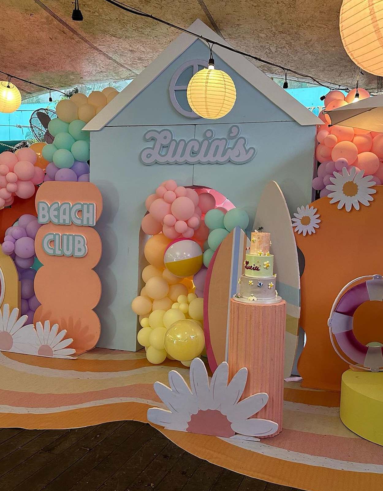 Celebrity mom Andi Manzano-Reyes and dadpreneur GP Reyes celebrate their third daughter's baptism with a beach club-themed party!