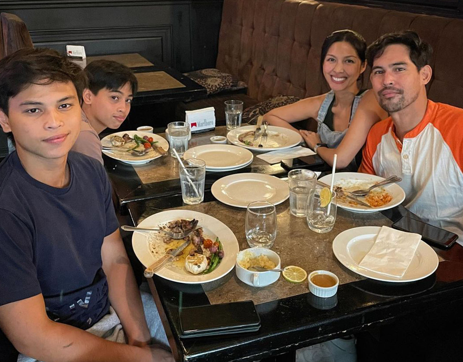 Paolo Paraiso with his wife and sons
