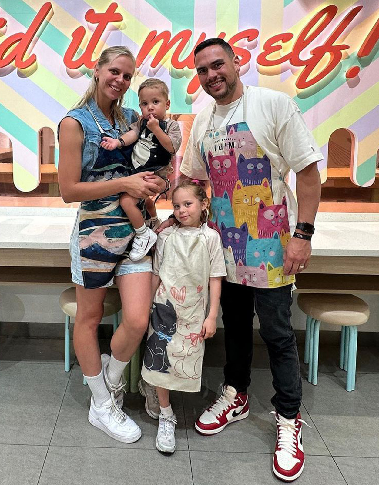 Winston Hillyer and family