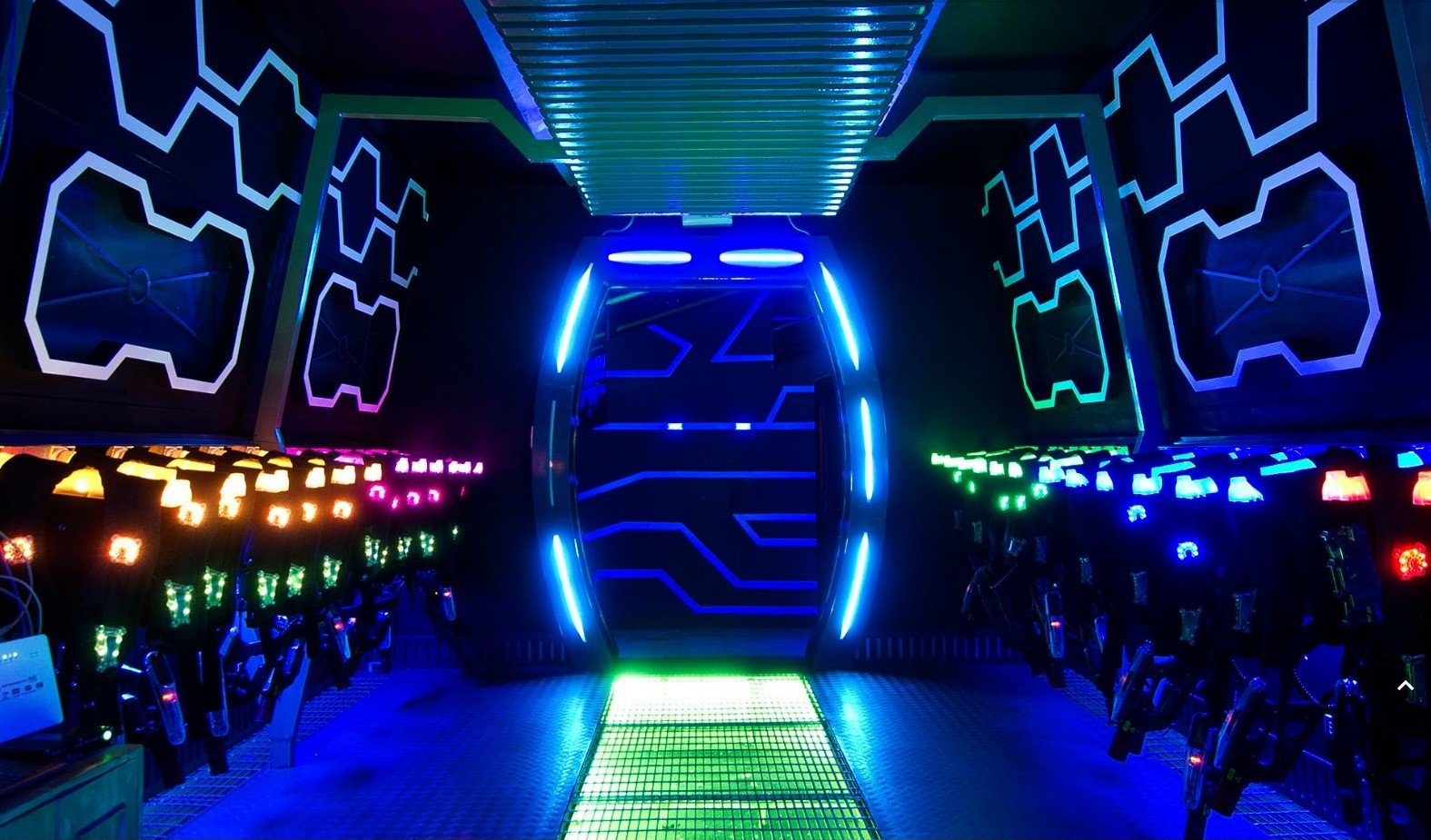 laser tag game learning outside classroom