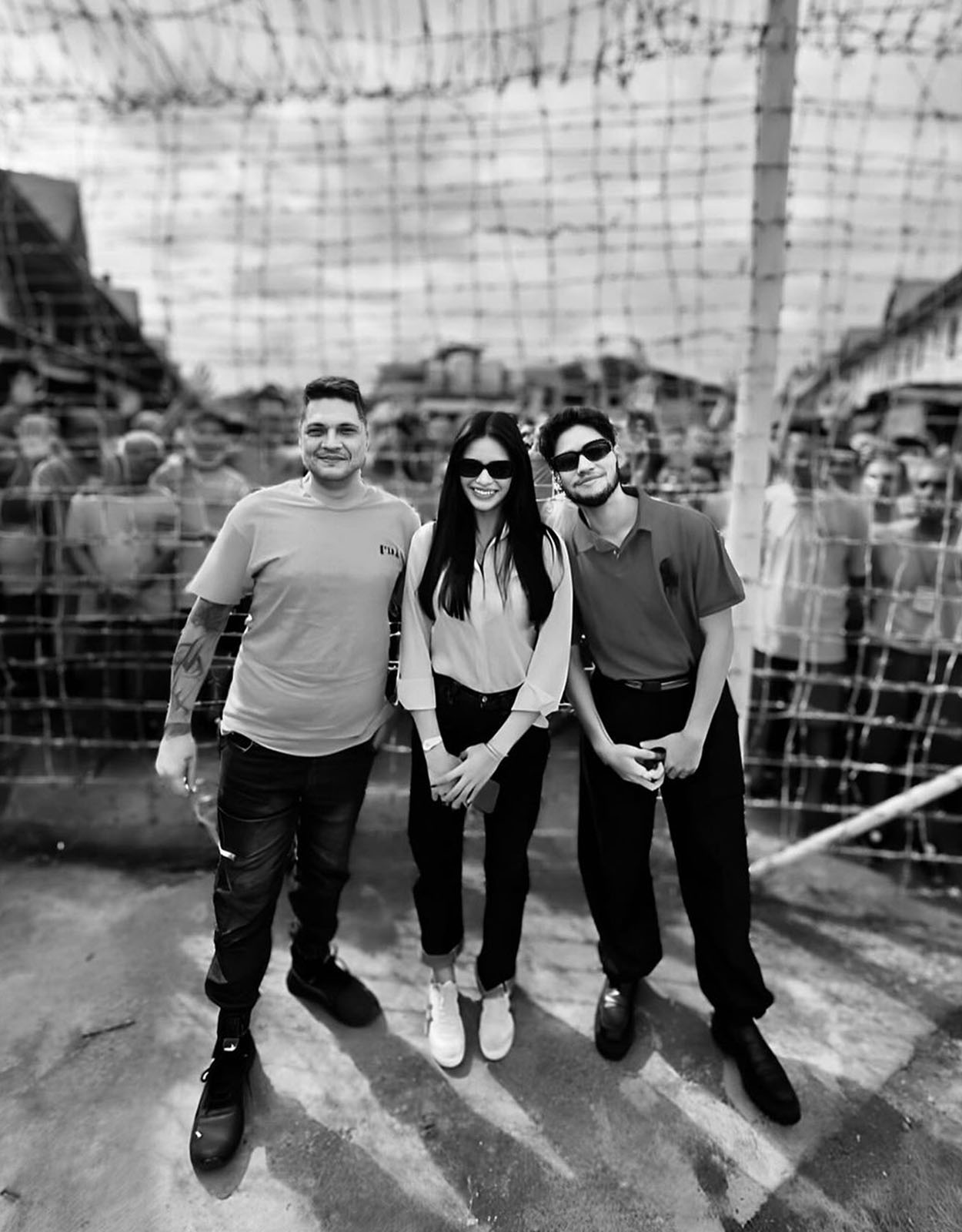 Faith da Silva with her dad, Dennis, and brother, Silas