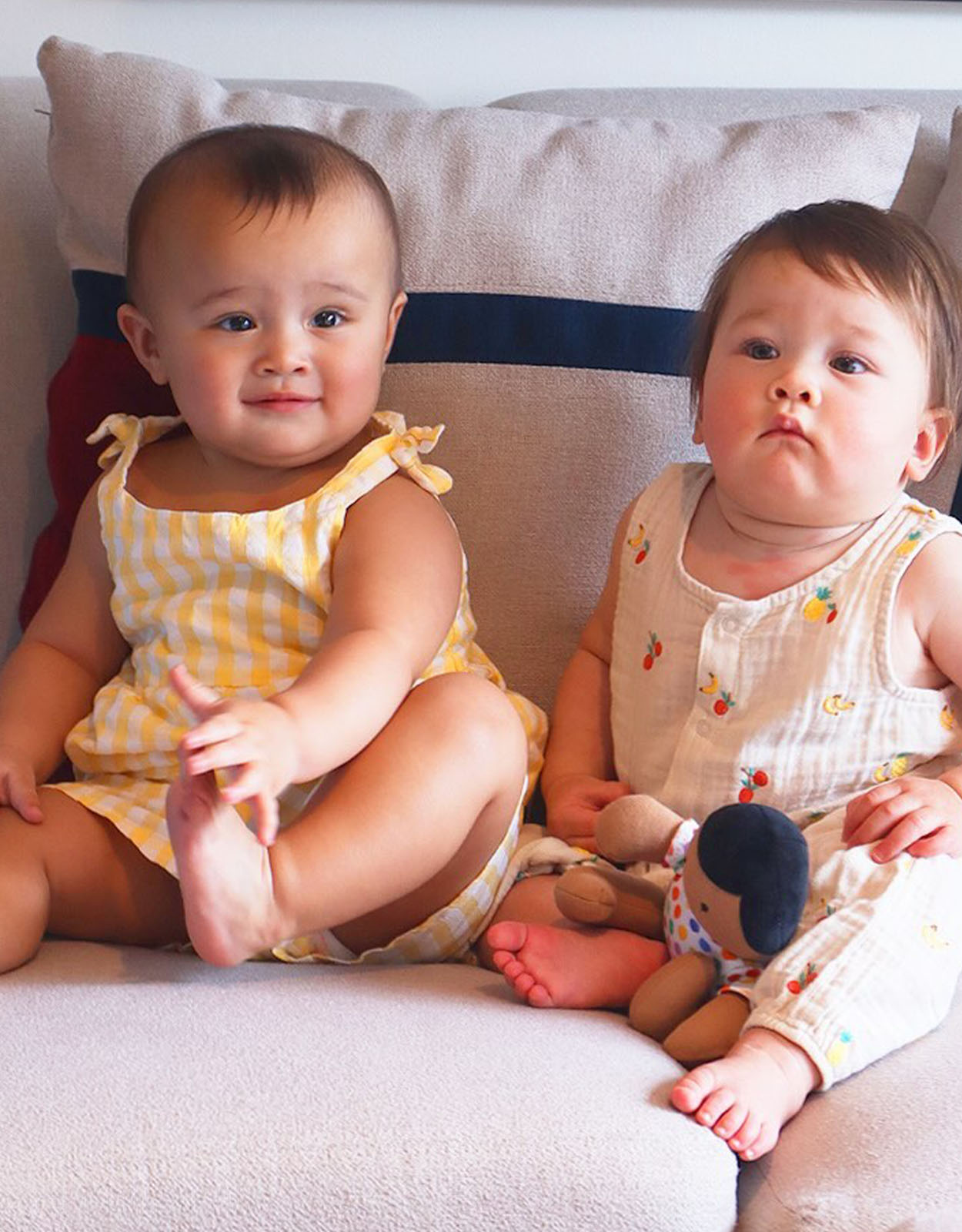 Bianca King's daughter Sadie with Iza Calzado's daughter, Deia