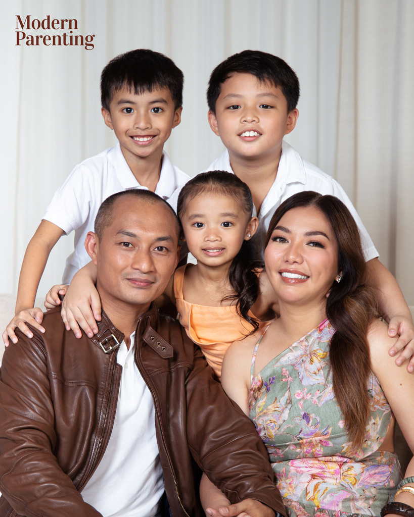 Luxe Beauty and Wellness Group Founder Anna Magkawas and her family