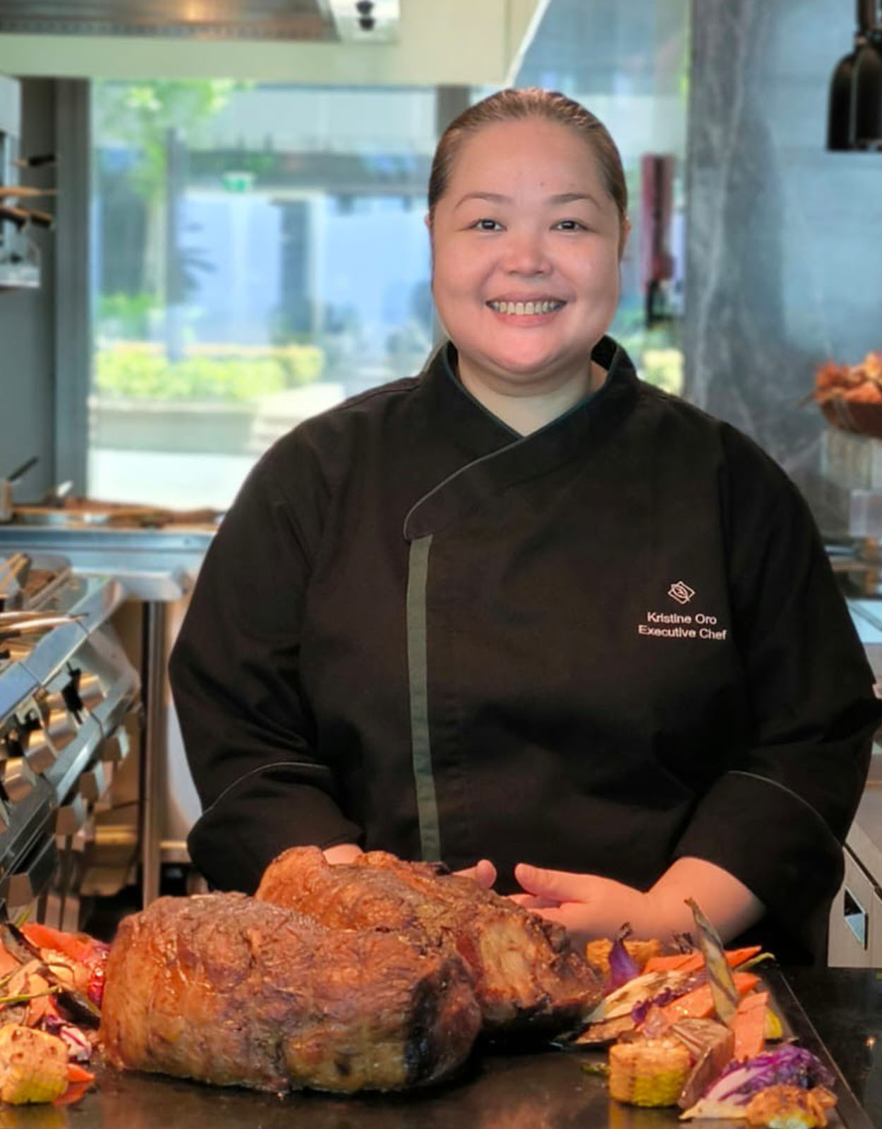 Executive Chef Kristine Oro specializes in fine dining cuisine and brings 24 years of experience in curating the dishes served in Cyan Modern Kitchen.