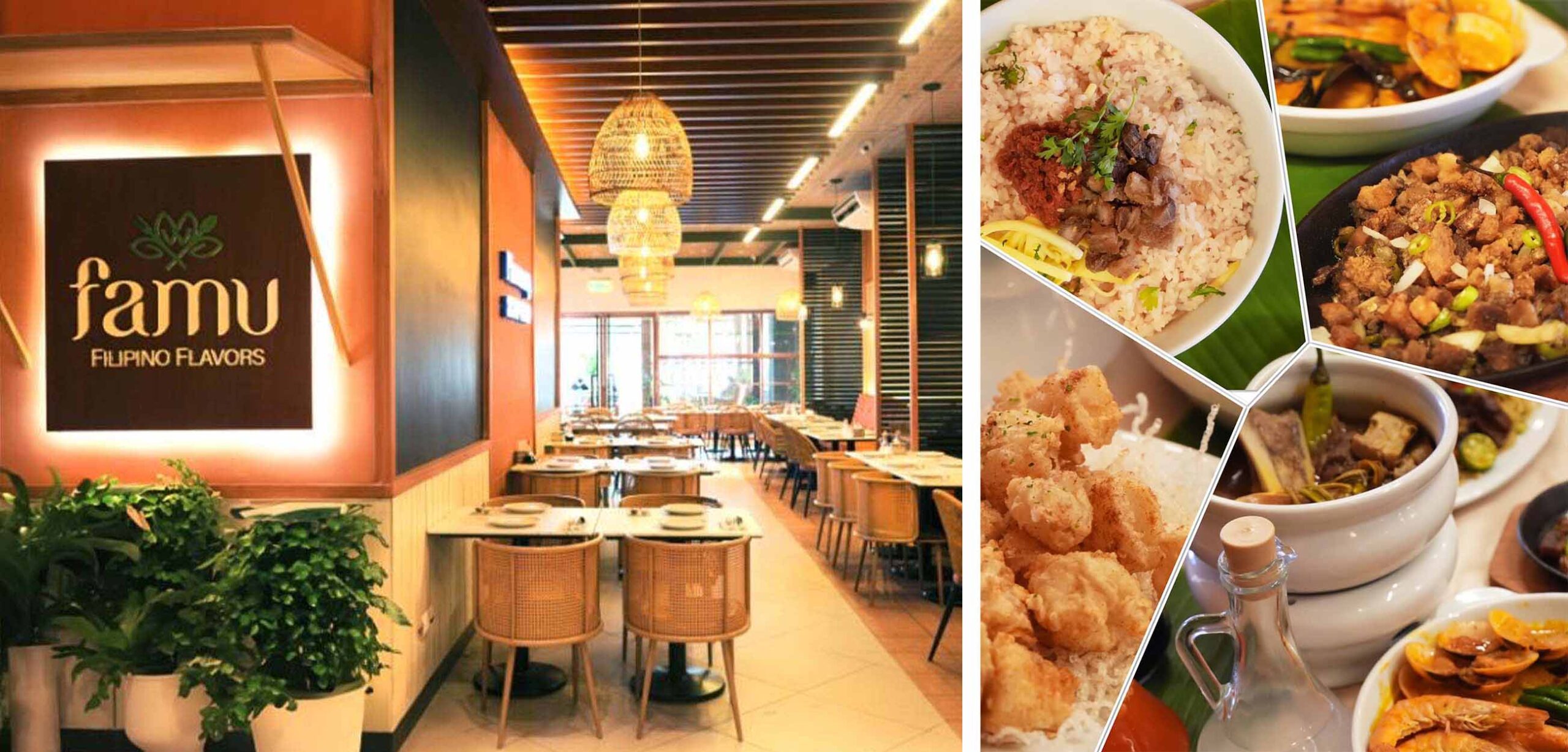 Farm-to-table Family Dining—FAMU’s interiors mirror the warmth of a Filipino home as it blends traditional design elements with contemporary touches, interactive displays, and educational layouts that enrich the dining experience.