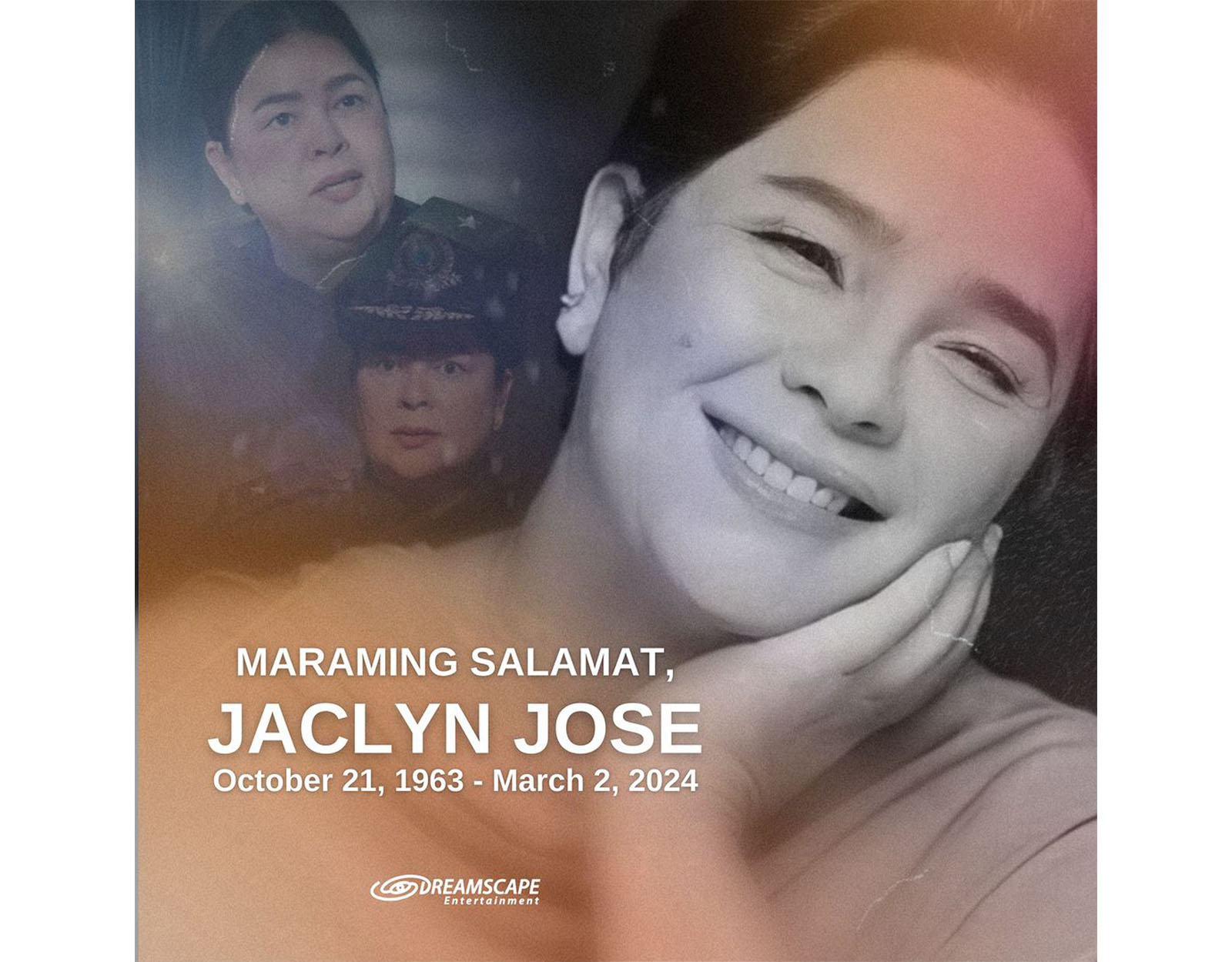 Tribute to Jaclyn Jose after her death from Dreamscape Entertainment