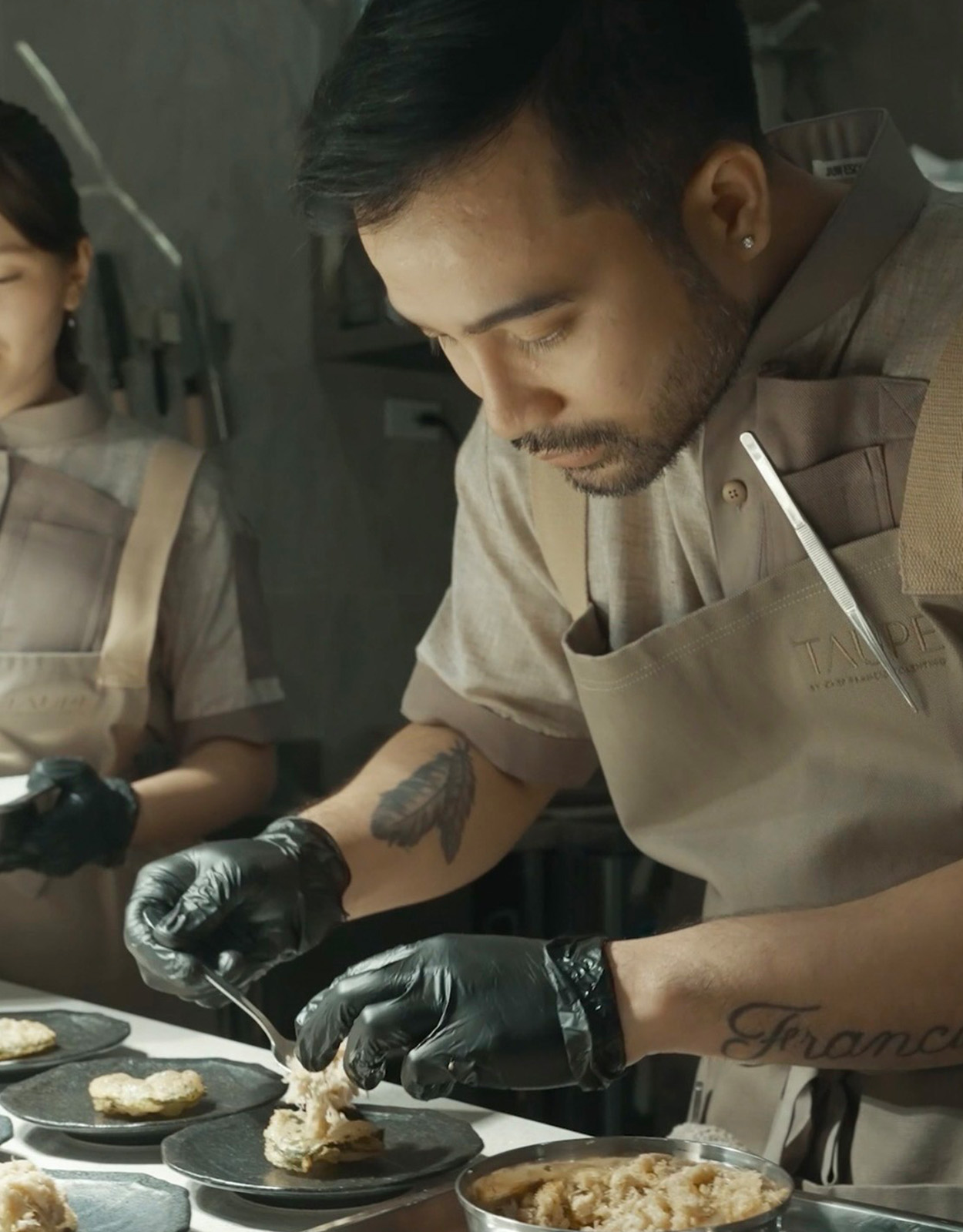 Celebrated Chef—Taupe is the brainchild of Chef Francis Tolentino. “Taupe is my favorite color and serves as a neutral canvas for my artistic vision which encompasses the interiors, the food, and ultimately its presentation," he shares.