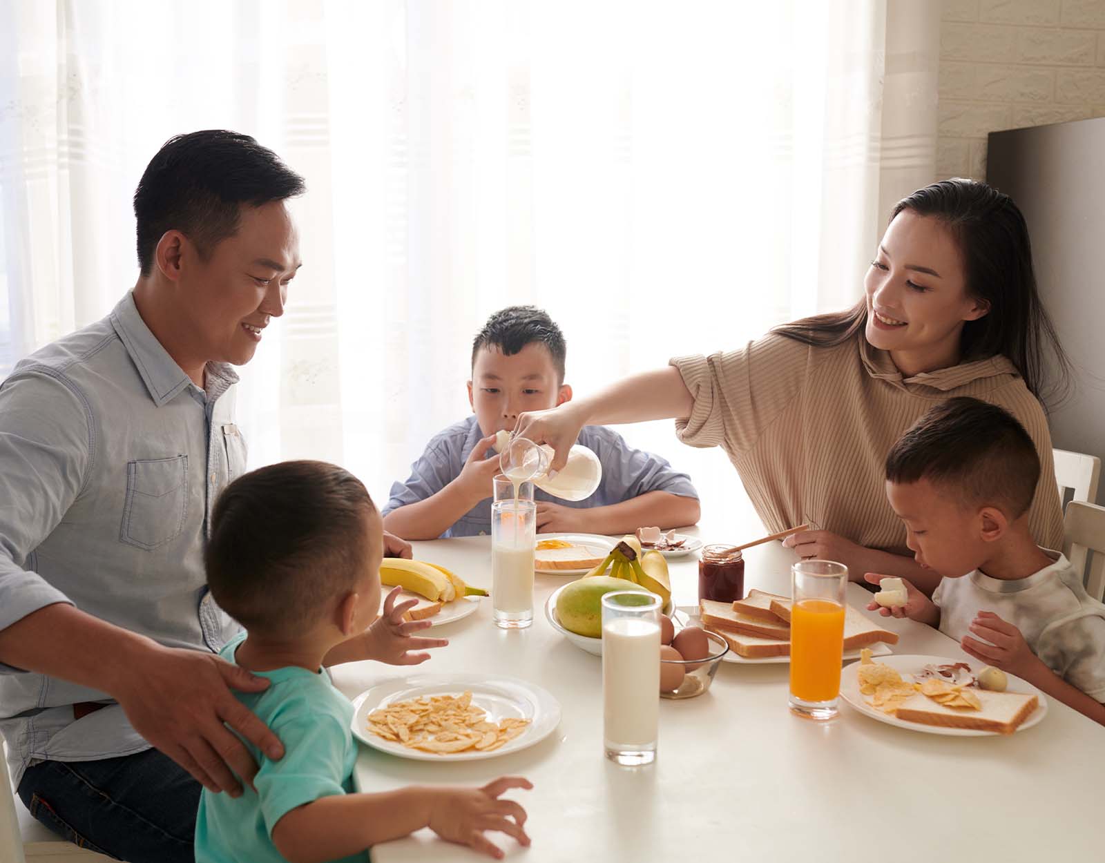 Family bonding time with children