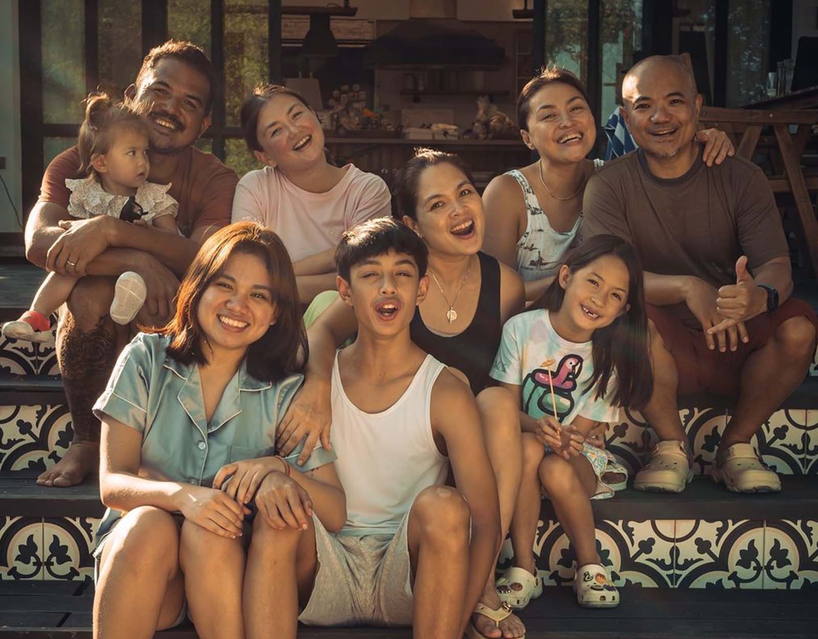 Judy Ann Santos and Angelica Panganiban and family