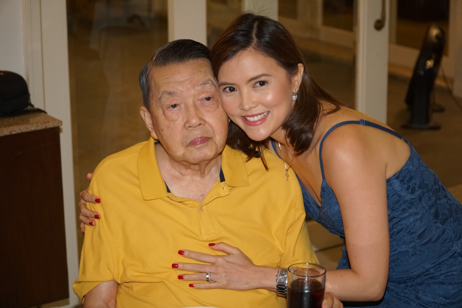 Jose Santos "Joecon" Concepcion Jr. with daughter Michelle Concepcion Reyes