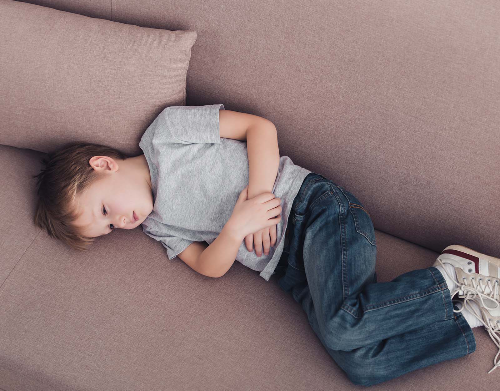 Kids don't do well with stomachaches