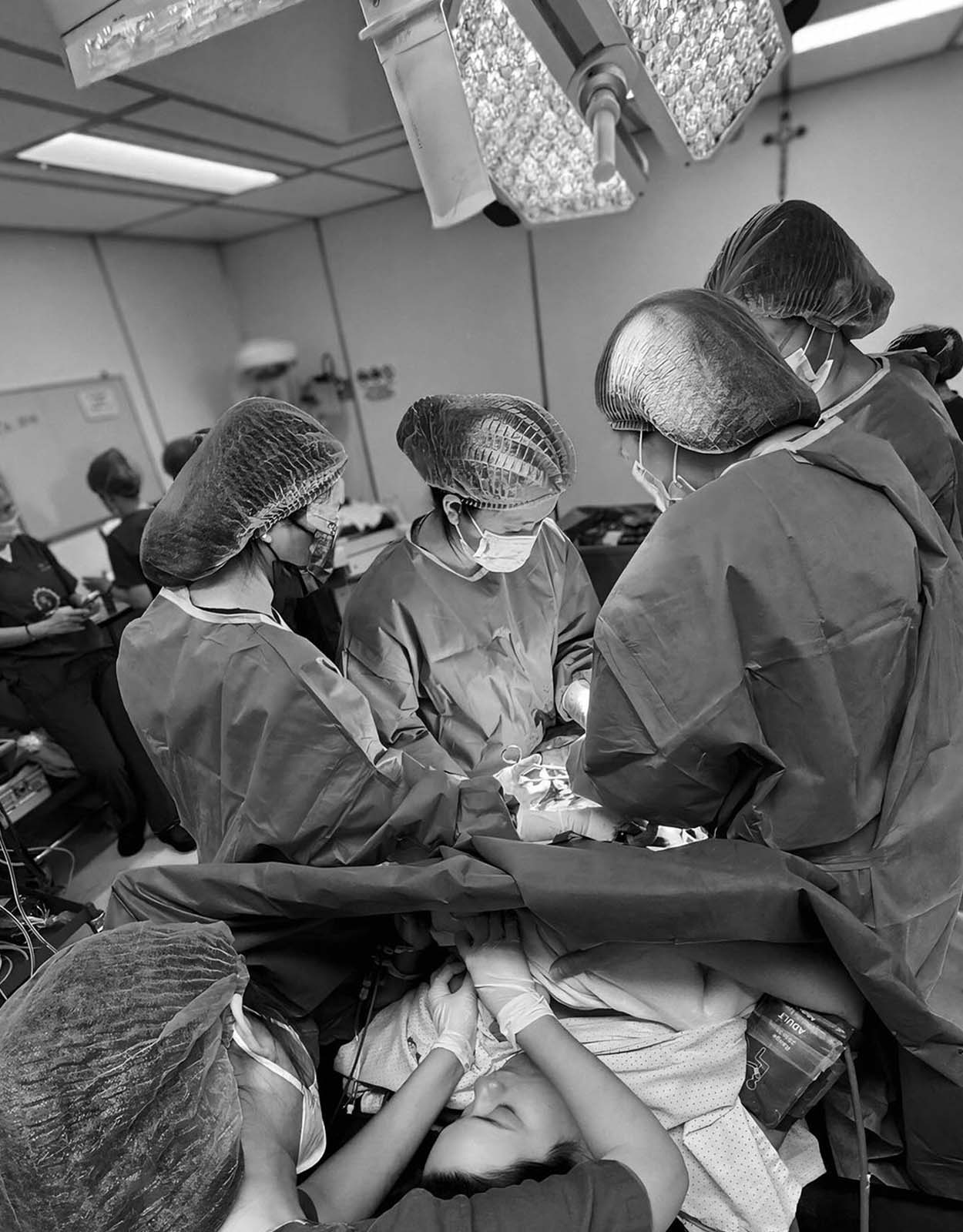 Yasmien Kurdi cesarean birth