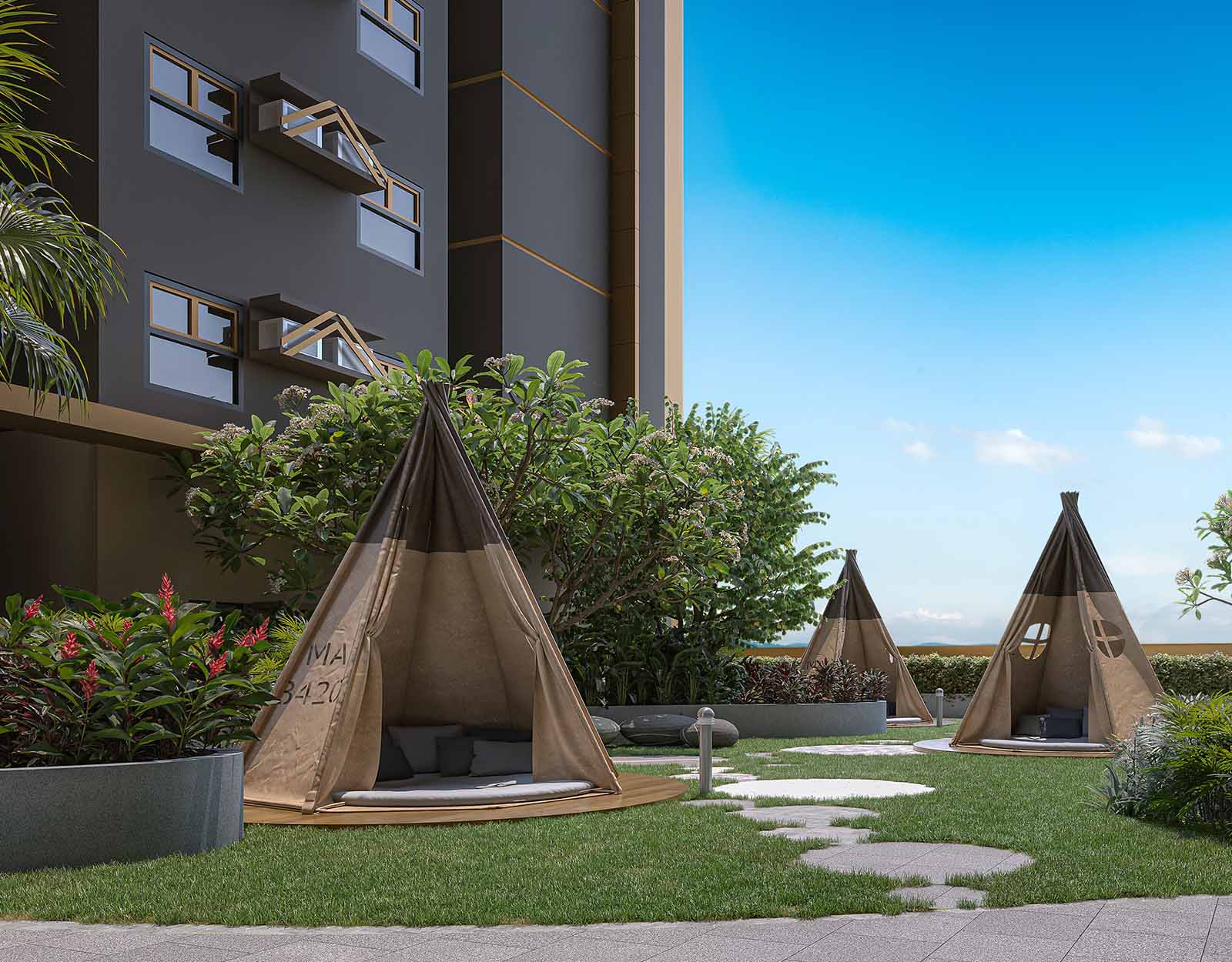 Glamping nook from MIRA by RLC Residences