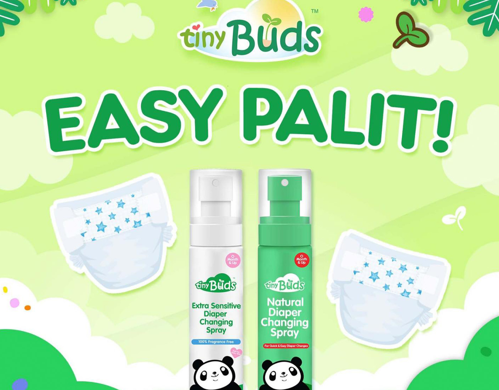 Natural changing spray from Tiny Buds