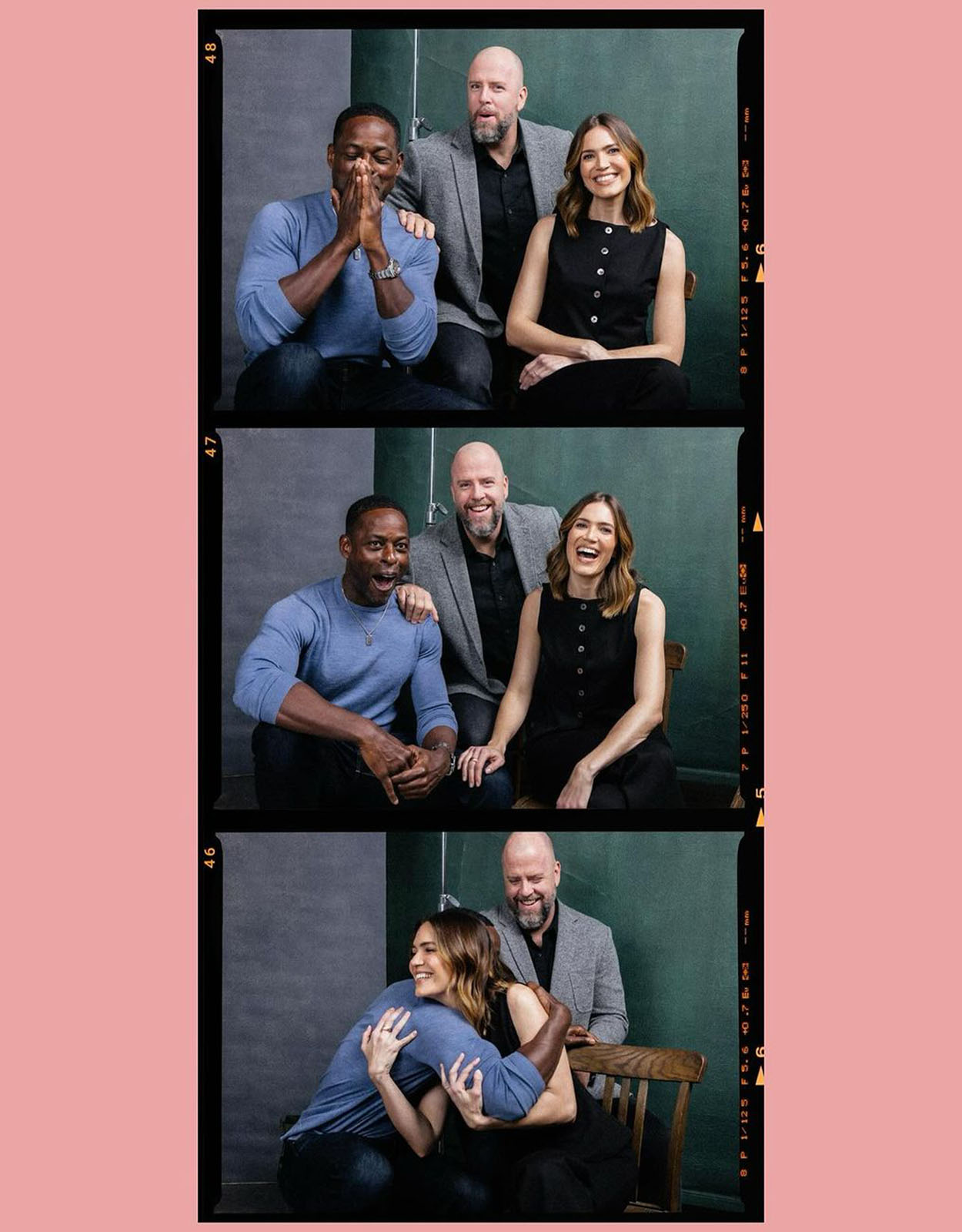 Mandy Moore with her co-stars