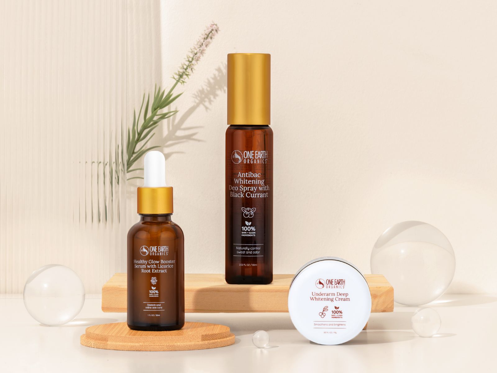 One Earth Organics natural oils and serums