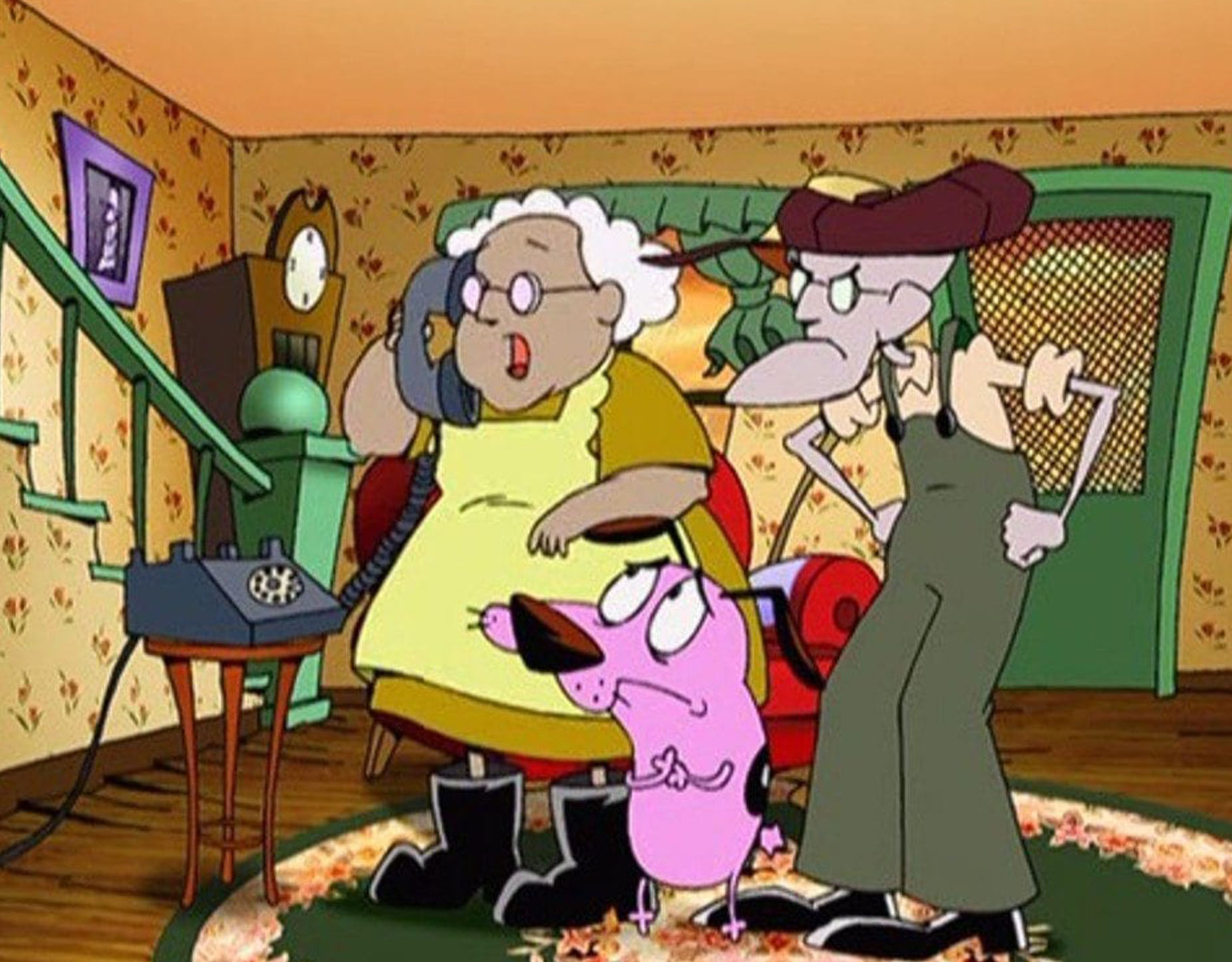 90s kids cartoons Courage the Cowardly Dog