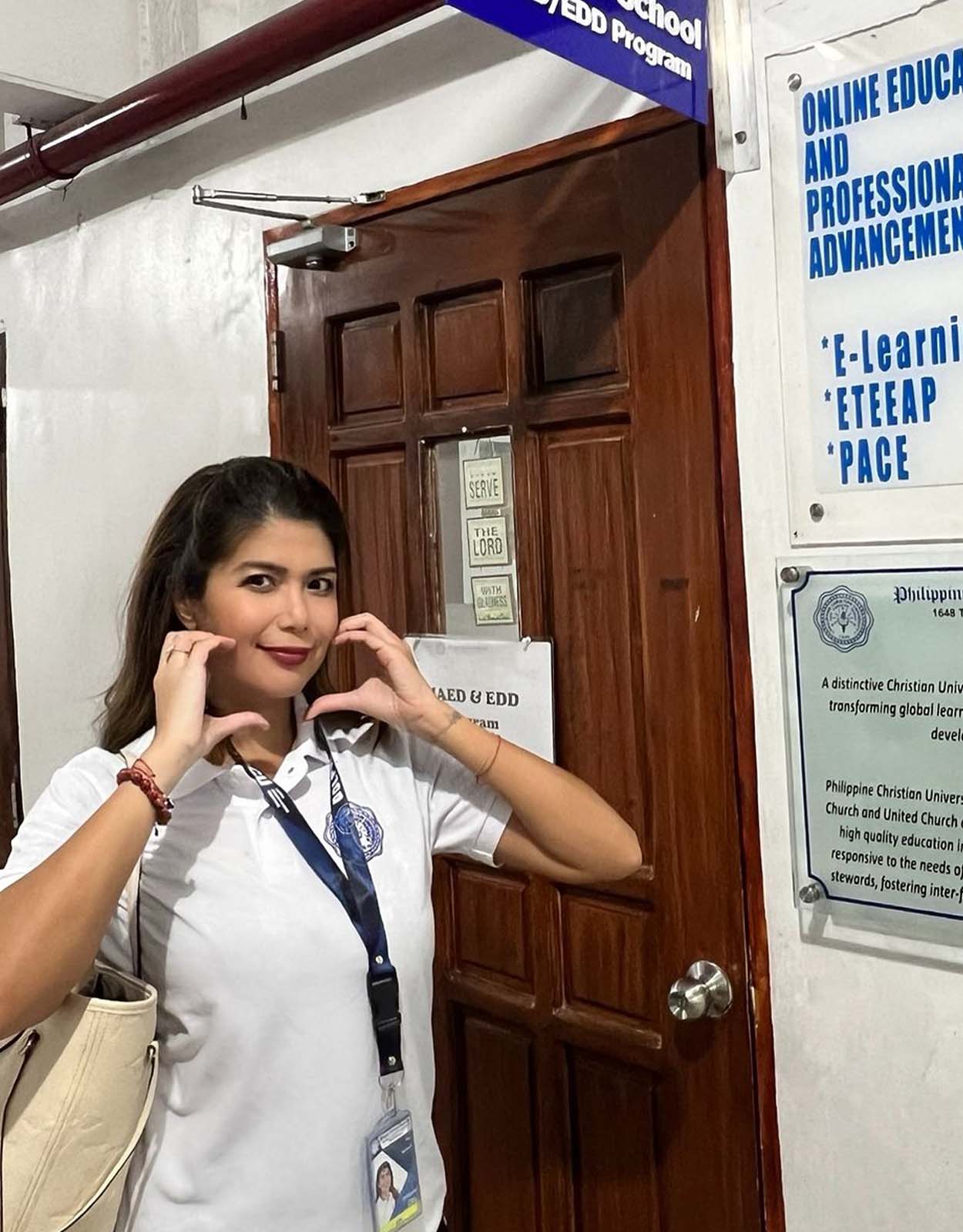 Geneva Cruz now in school to finish her education