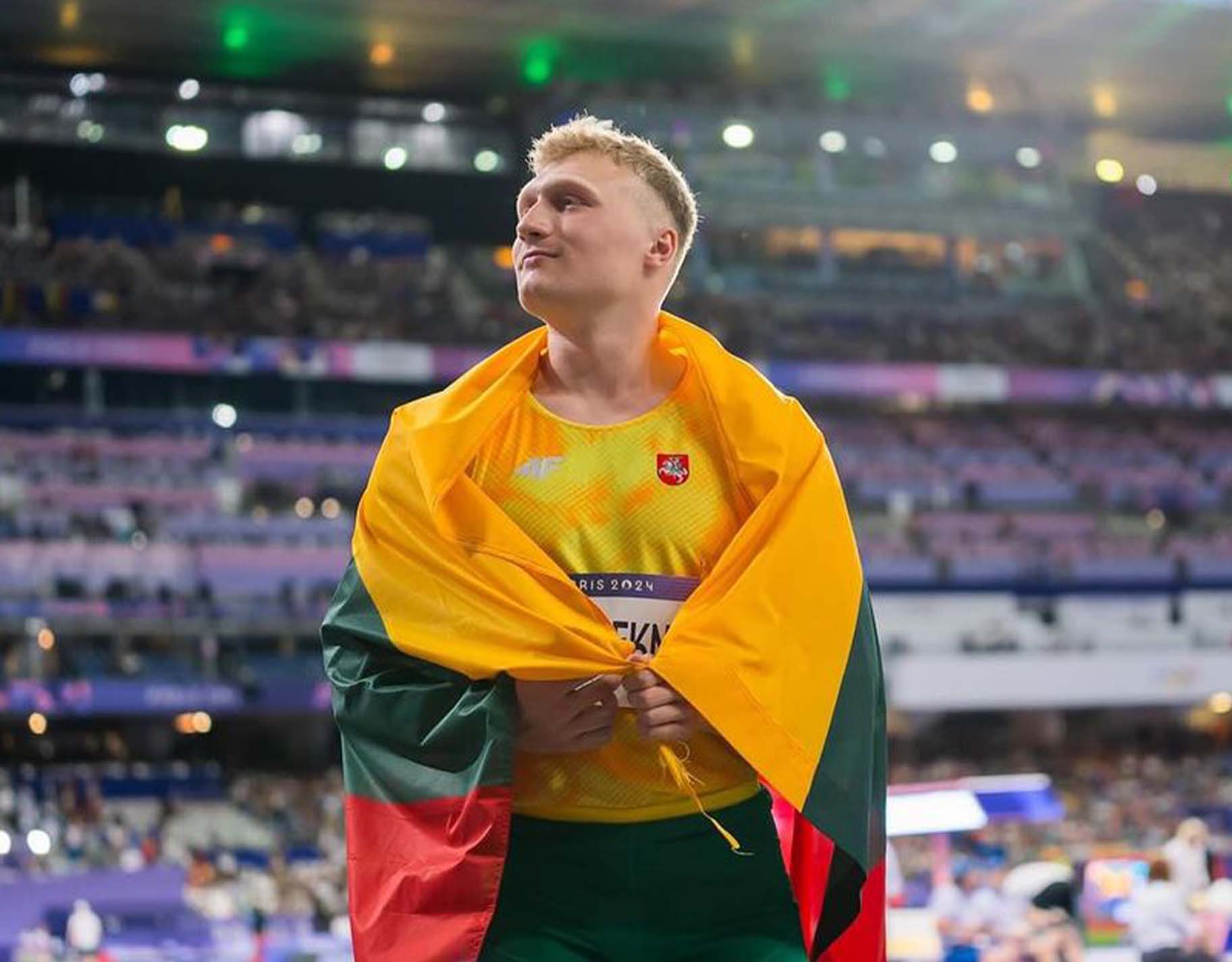 Lithuanian athlete Mykola Alekna follows in his father's footsteps with a win