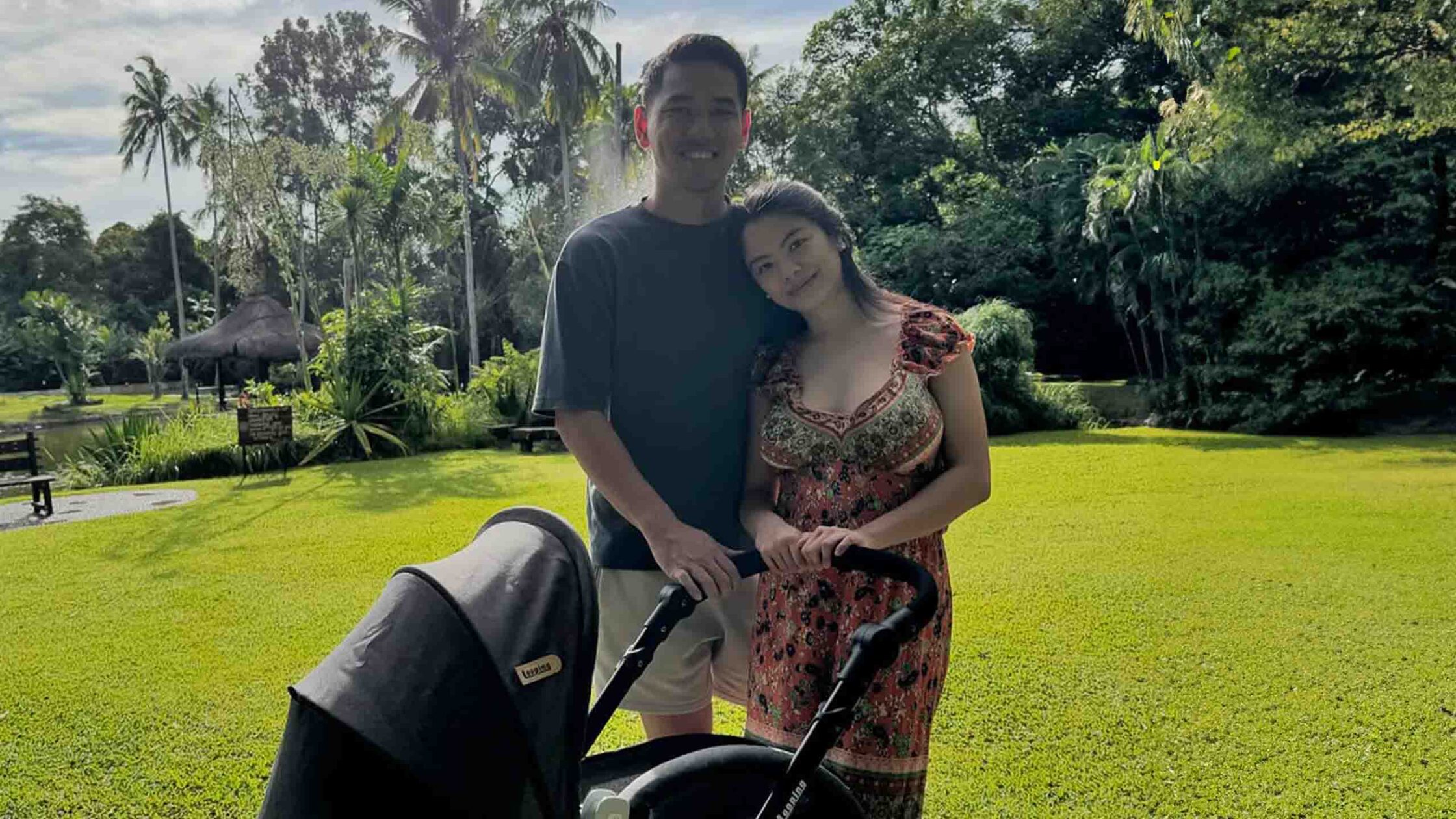 Selina Dagdag-Alas and Kevin Alas enjoying parenthood