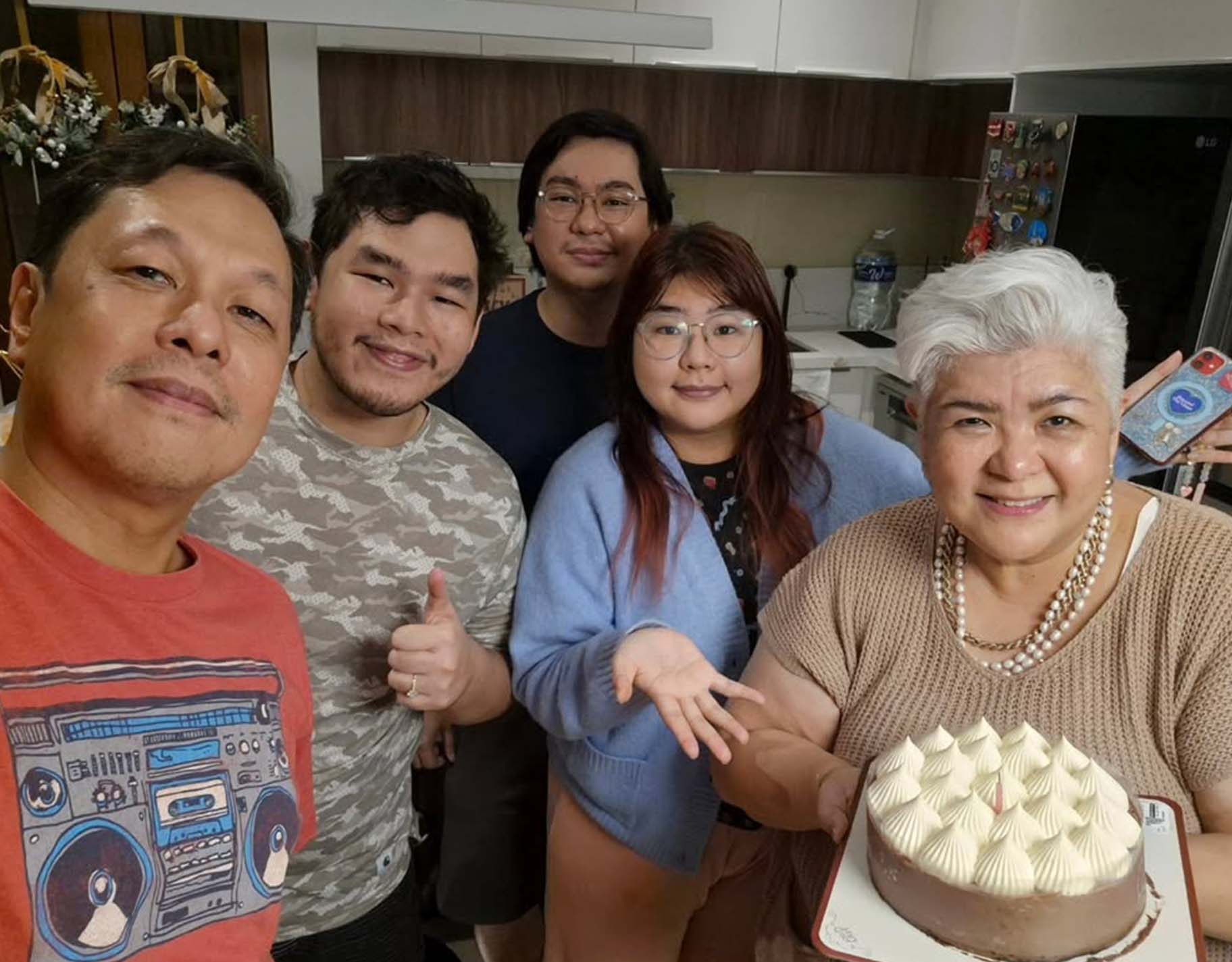 Jett Pangan and his family