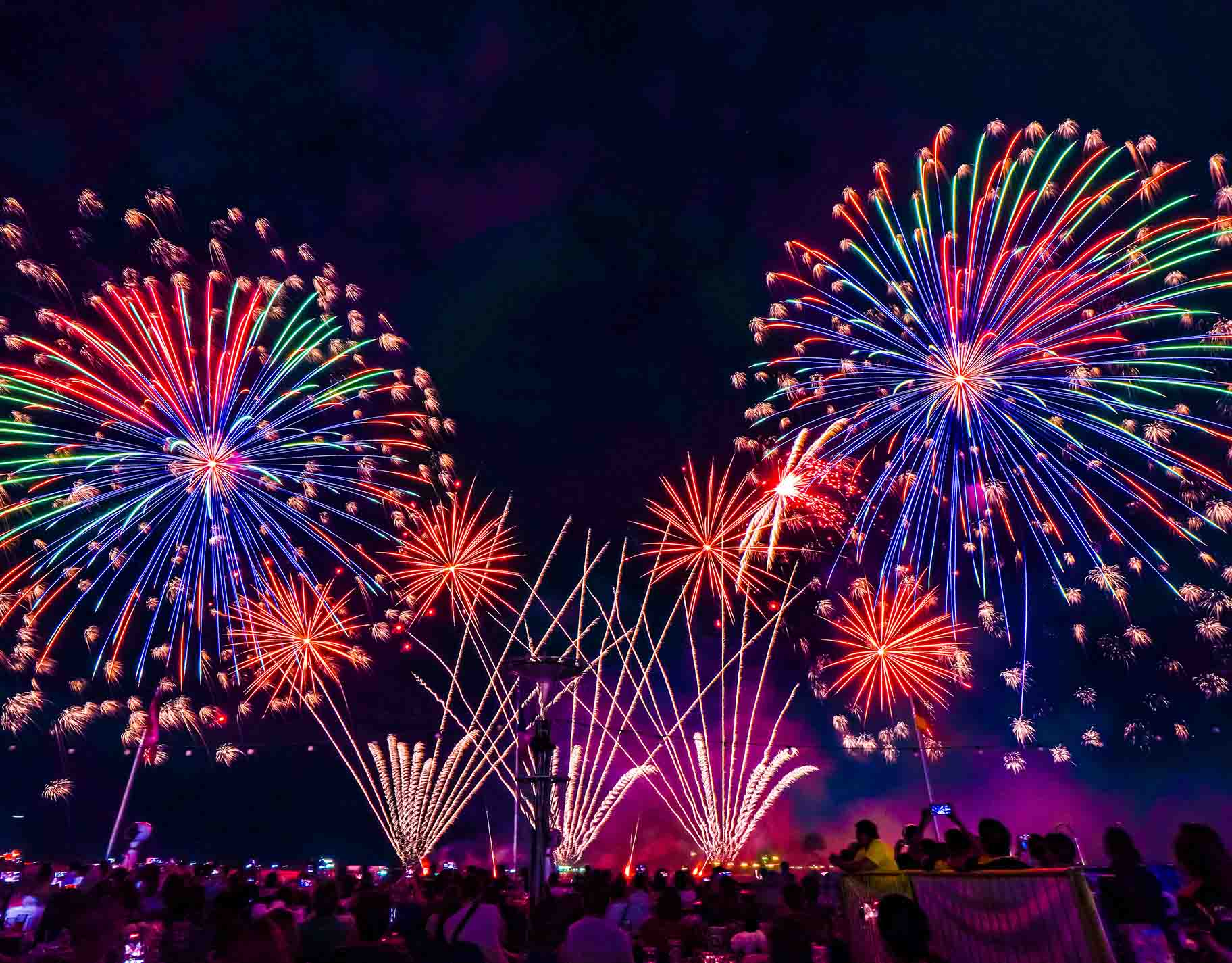 Philippine International Pyromusical Competition (PIPC) fireworks finale at Mall of Asia