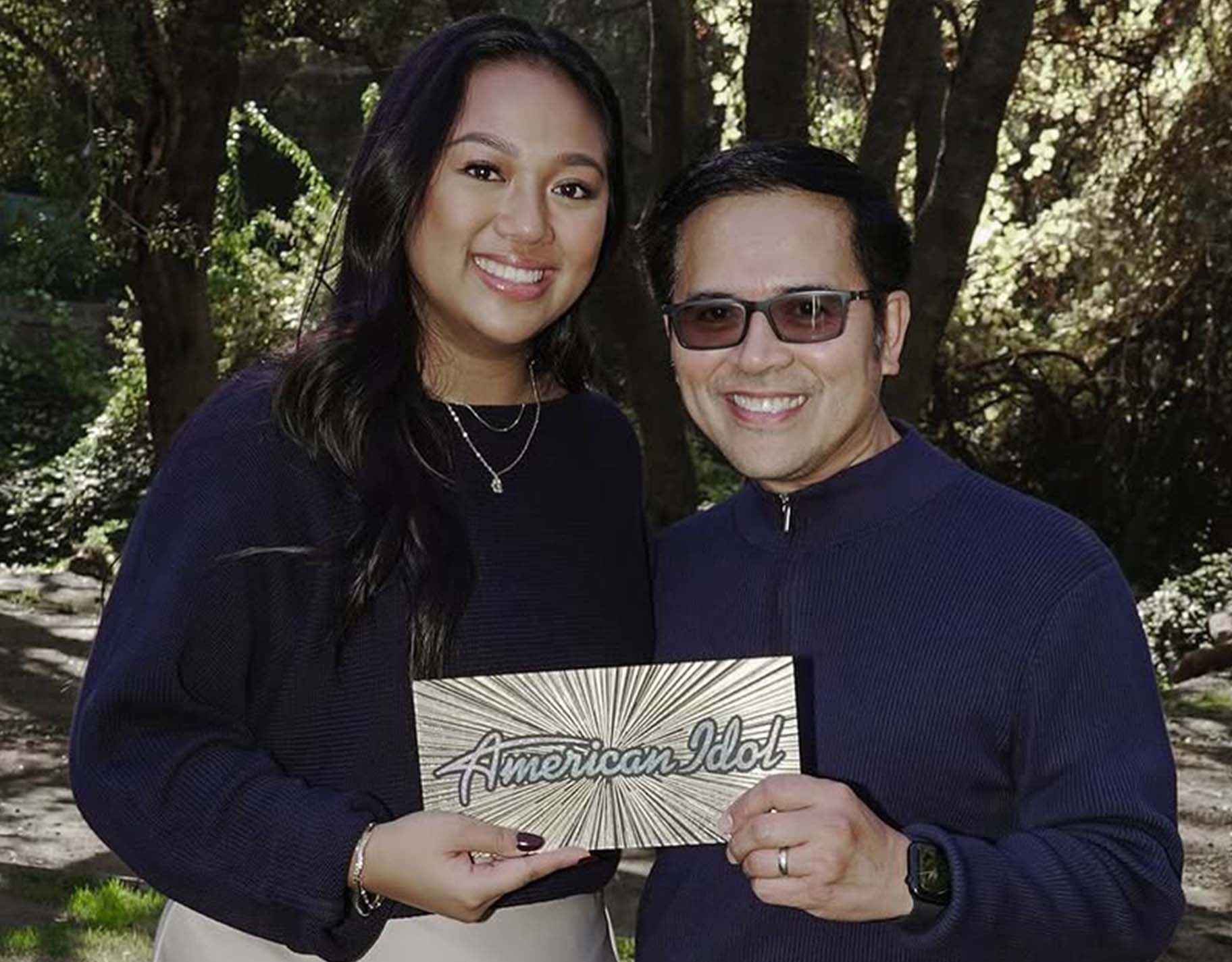 Mikaela warms the hearts of the judges when her father joins her for an impromptu performance 