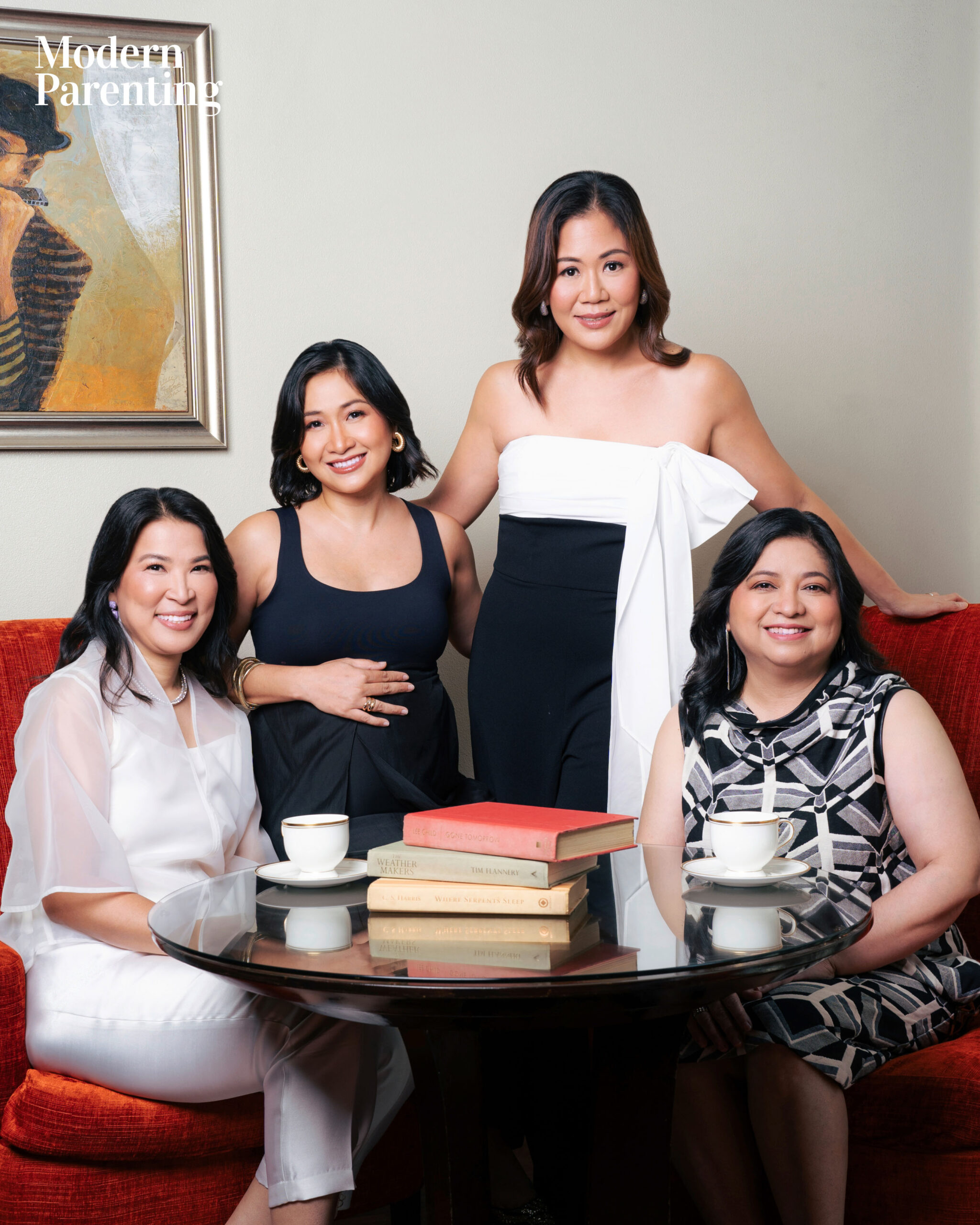 Modern Parenting March Cover Feliz Lucas, Michelle Fontelera, Michelle Yap Go, and Lani Robles
