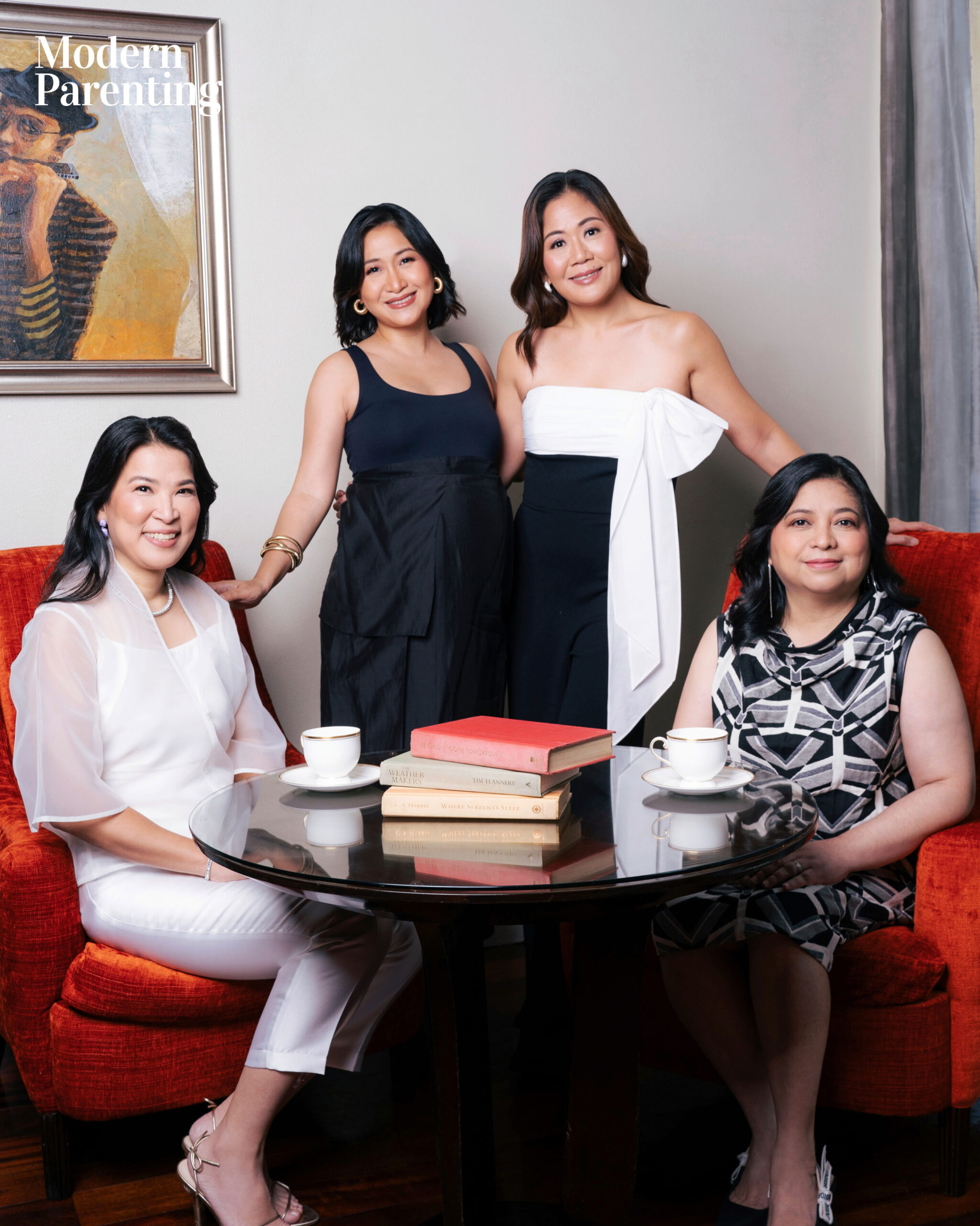 Modern Parenting March Cover Feliz Lucas, Michelle Fontelera, Michelle Yap Go, and Lani Robles