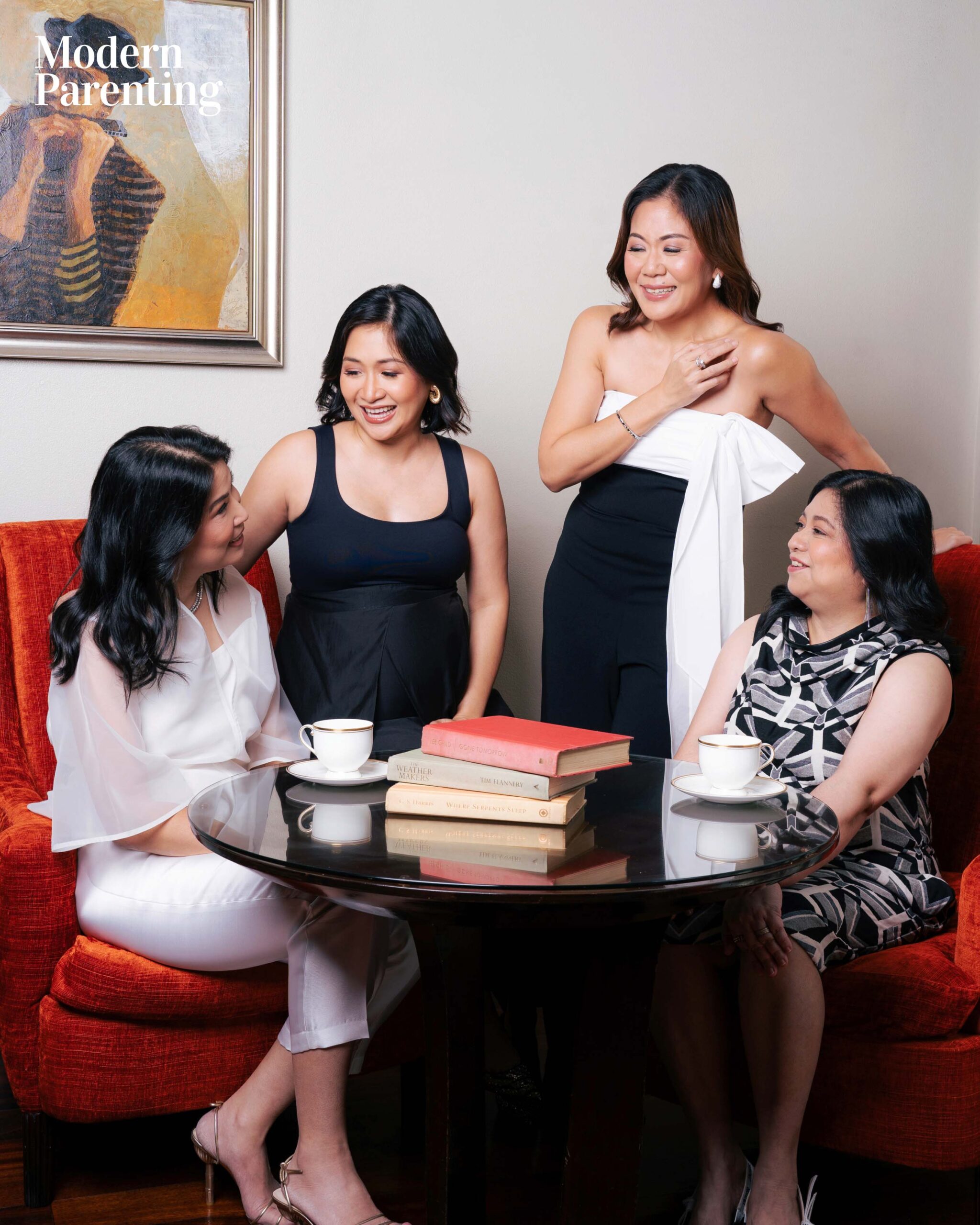 Modern Parenting March Cover Feliz Lucas, Michelle Fontelera, Michelle Yap Go, and Lani Robles