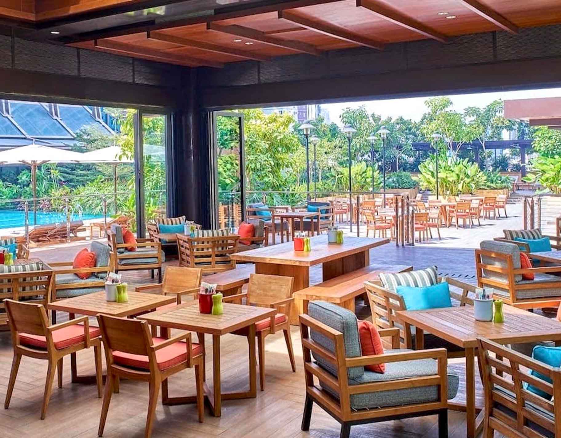 Pool House is a must-visit! Located on the 6th floor of The Grand Hyatt Hotel, this unassuming spot, as you guessed it, sits right next to the hotel pool