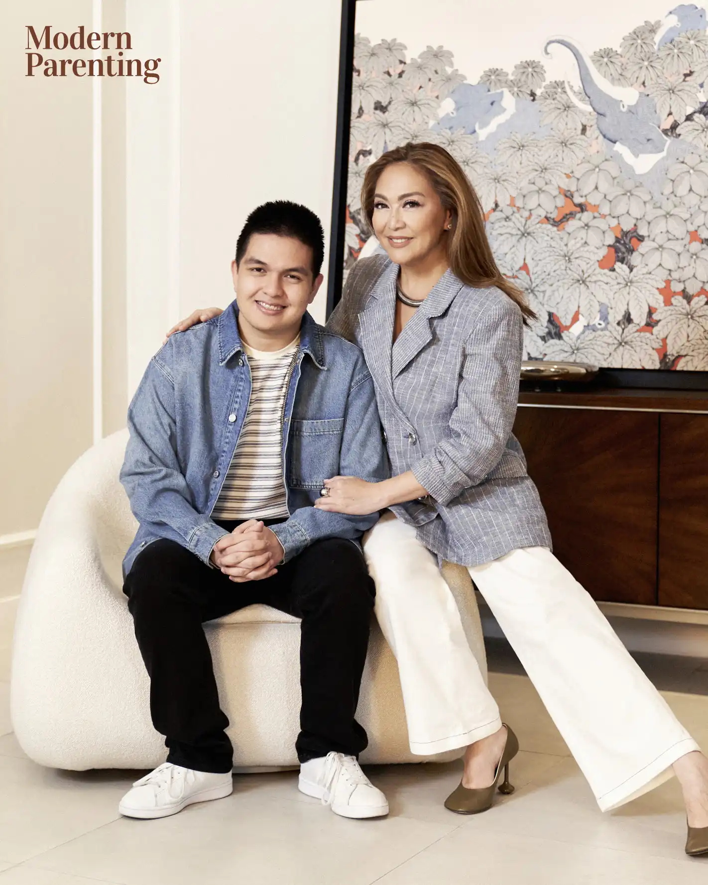 Modern Parenting's April Cover Karen Davila with her son, David Sta. Ana