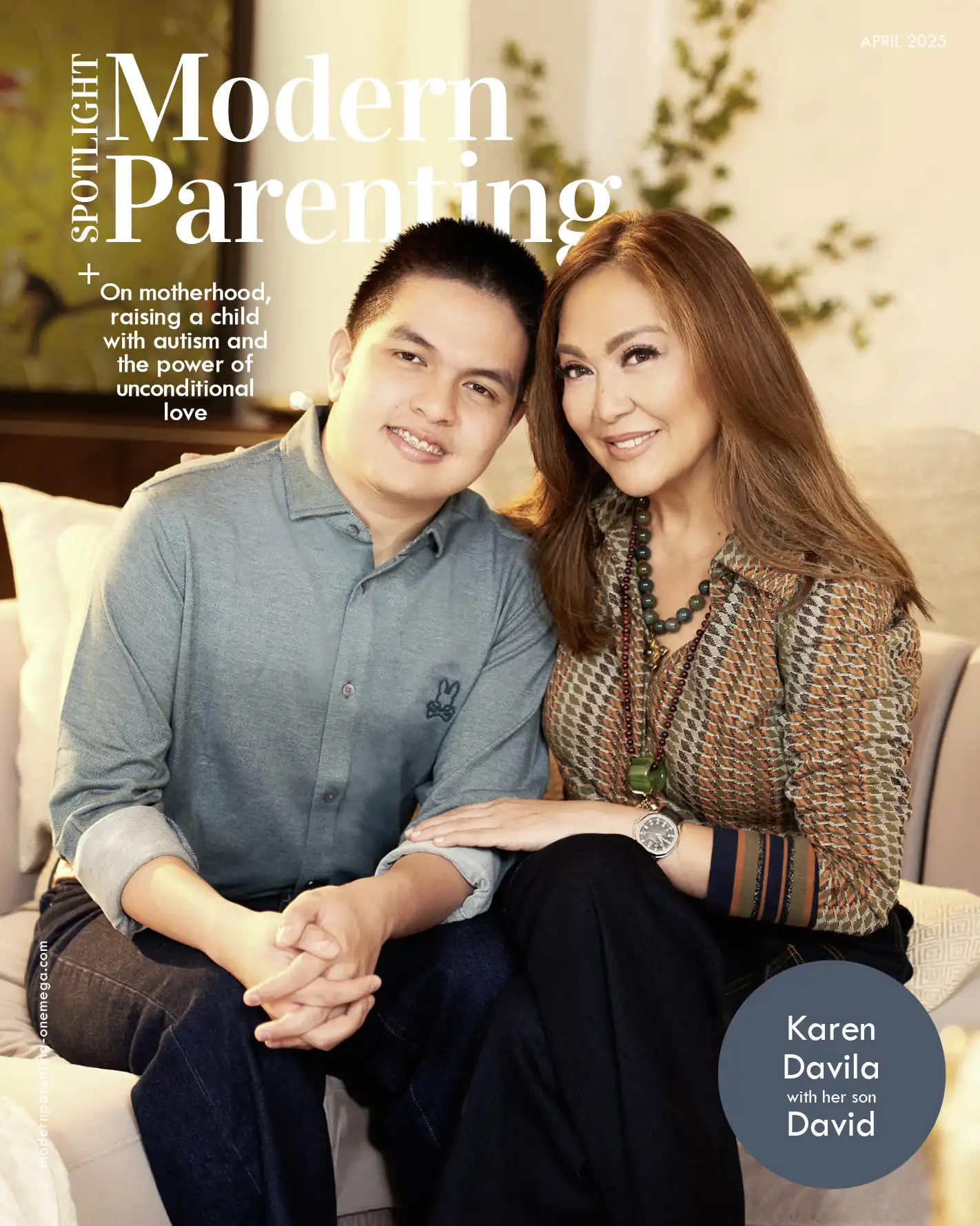 Modern Parenting's April Cover Karen Davila with her son, David Sta. Ana