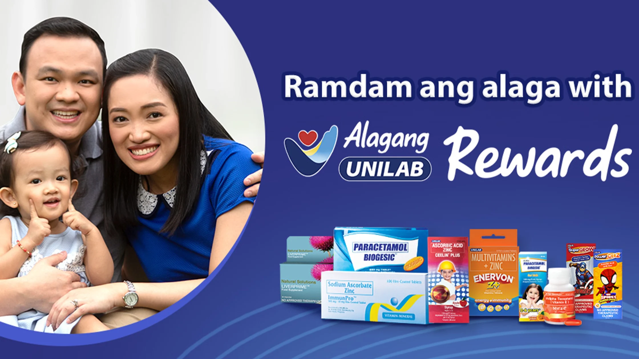 With a program like Alagang Unilab Rewards, addressing our family health needs has never been so easy