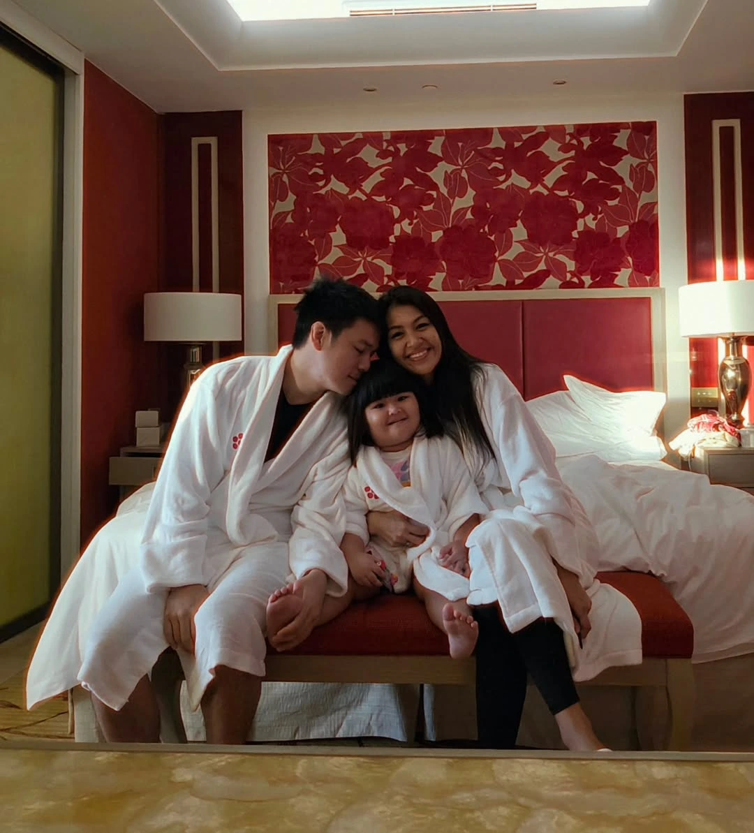 Winwyn, partner, and daughter Luna.