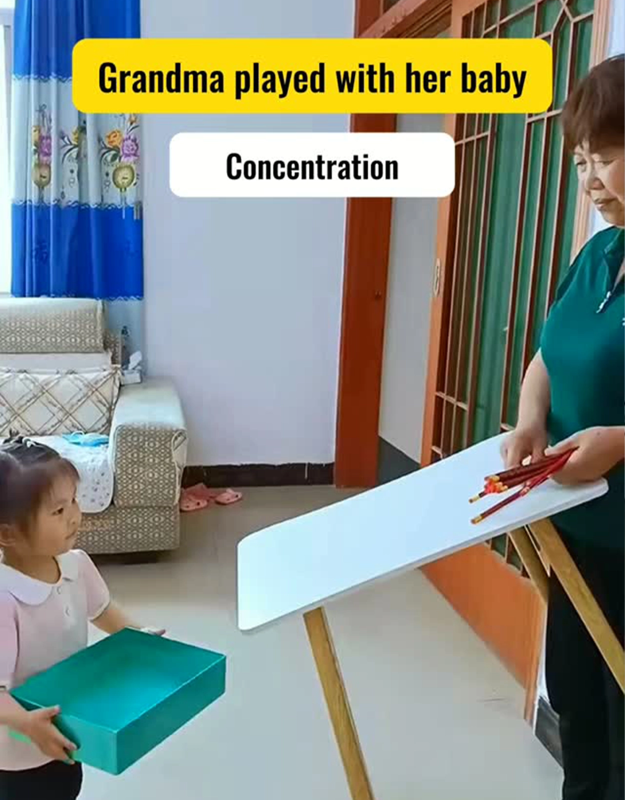Granny Qingyang shares a reel on Instagram featuring several games that she and her grandchildren to bond over