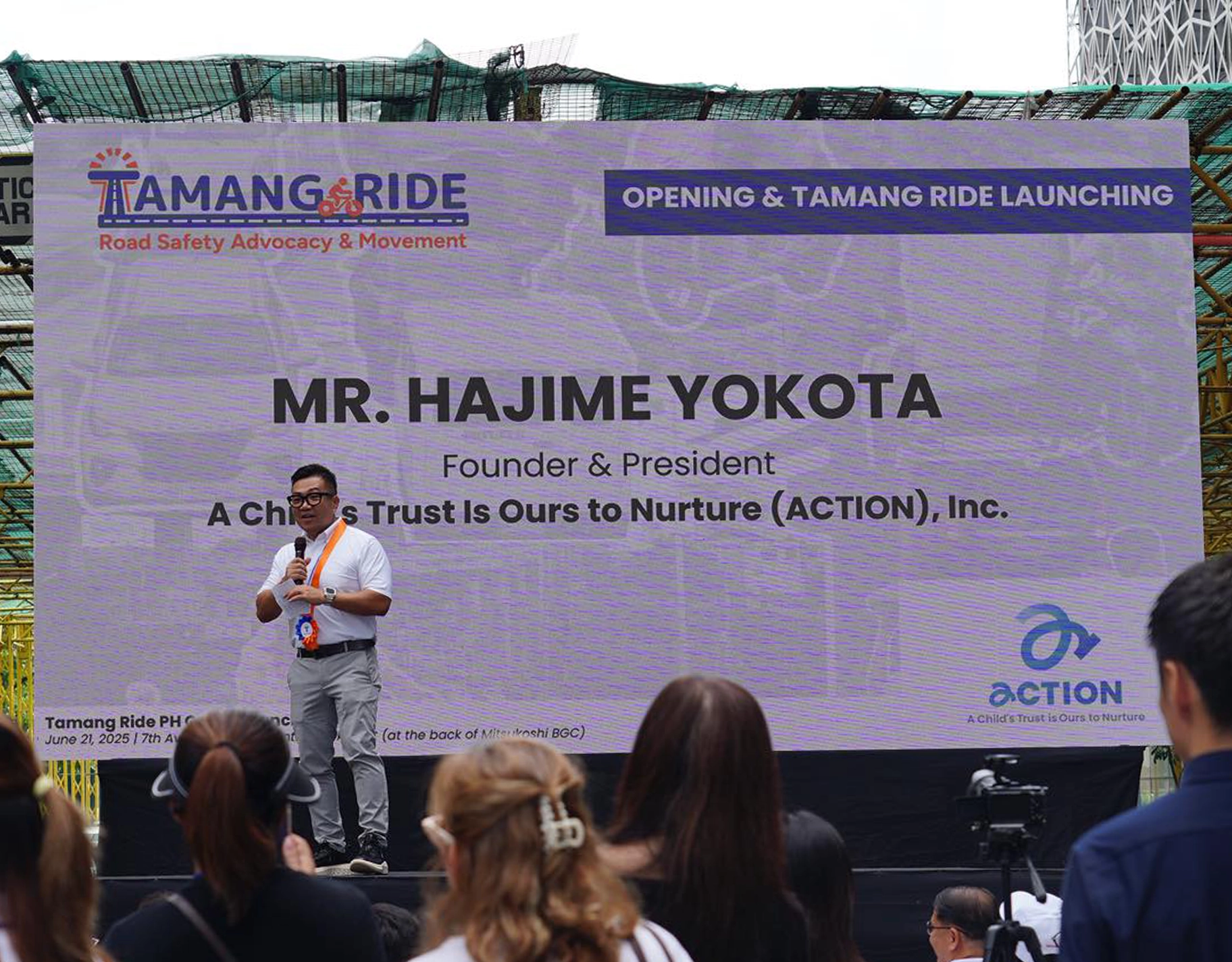 Action Inc. President Hajime Yokota has led numerous philanthropic efforts in the Philippines. His latest mission? Making the roads safer for Filipino families