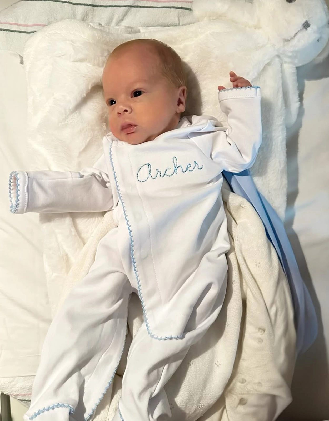 Jesse McCartney and Katie Peterson welcomed their son, Archer James McCartney, on May 7, 2025