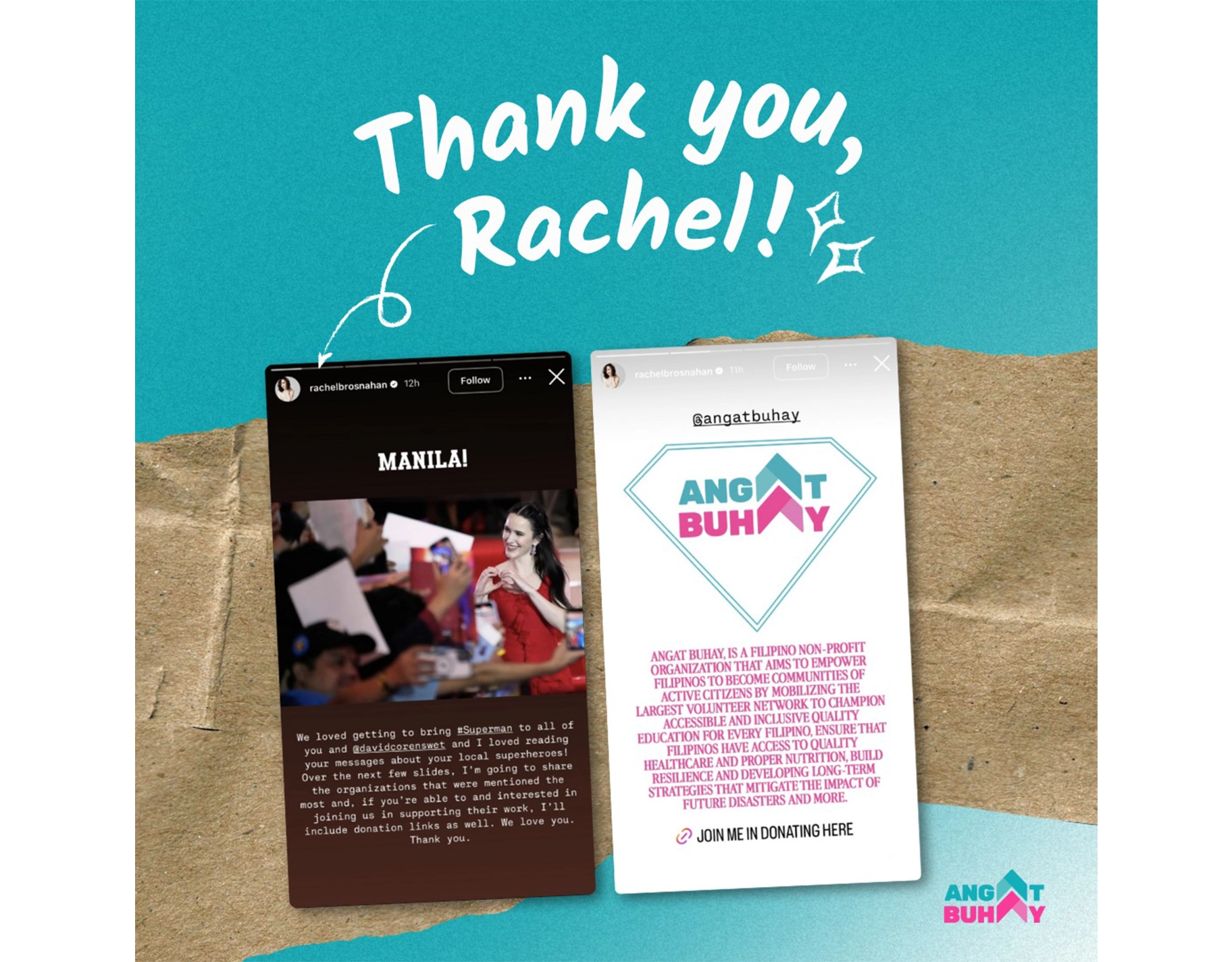 The actress behind Lois Lane in the upcoming Superman movie spotlights local heroes in the Philippines, reminding fans that real-life kindness is the greatest superpower