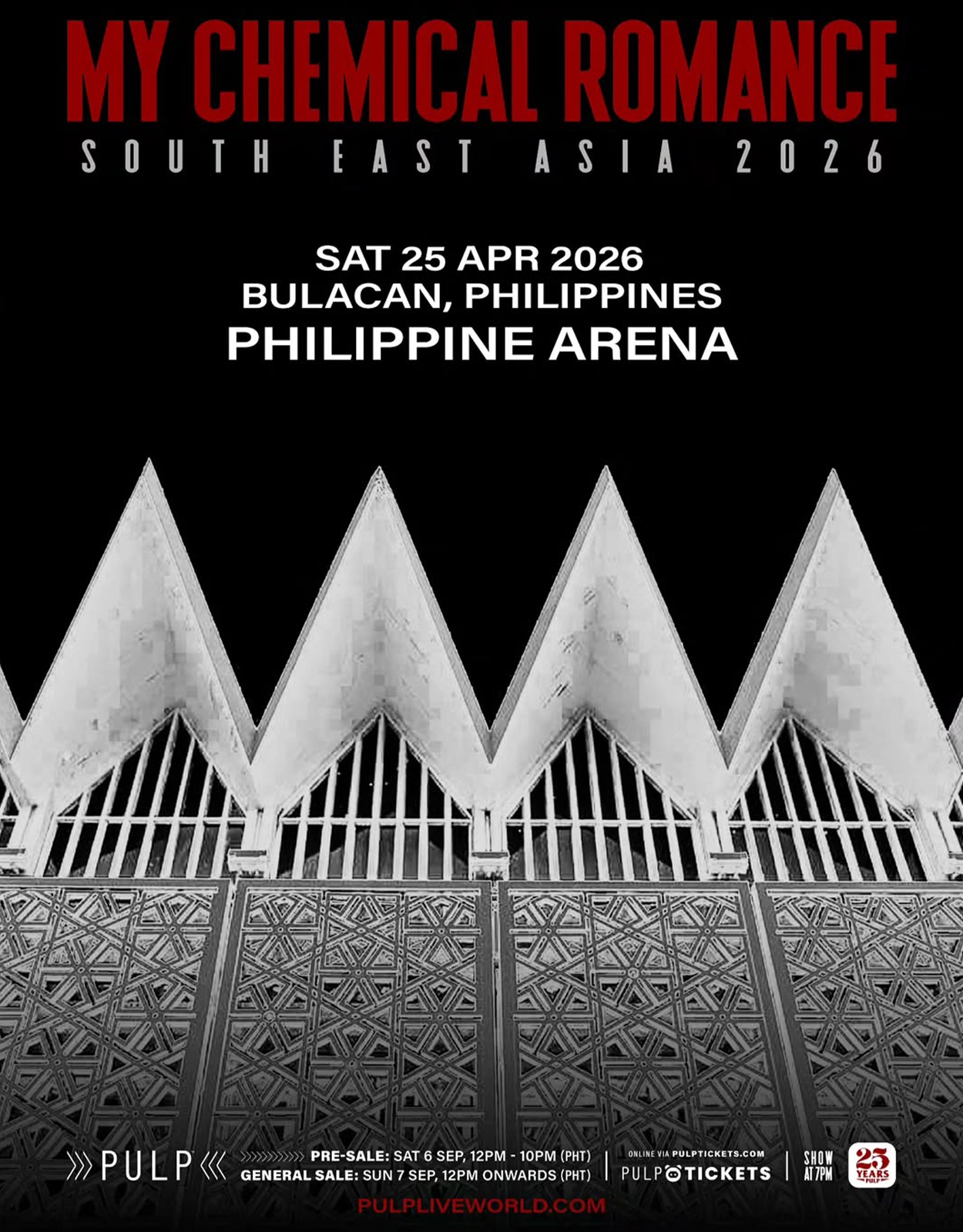My Chemical Romance, the pop-punk rock band that shaped most millennials' views of rock, is coming to the PH!
