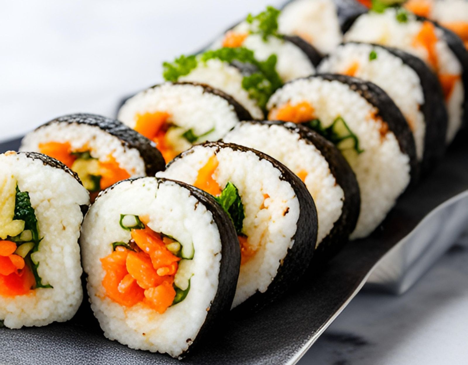 Kimbap, an easy healthy movie night snack