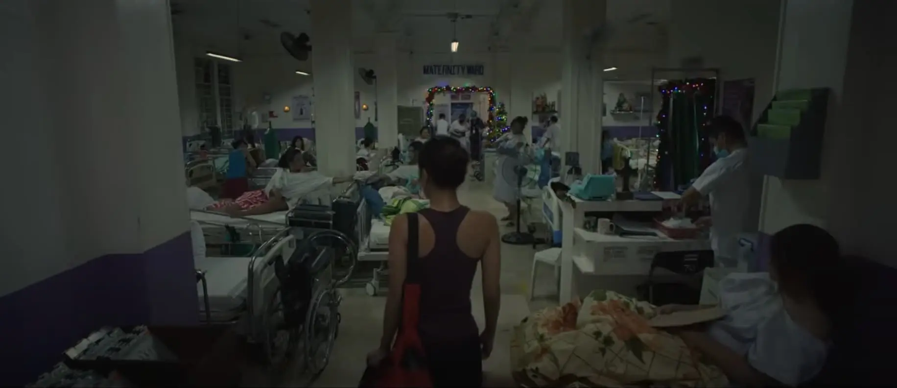 Sunshine inside the maternity ward.