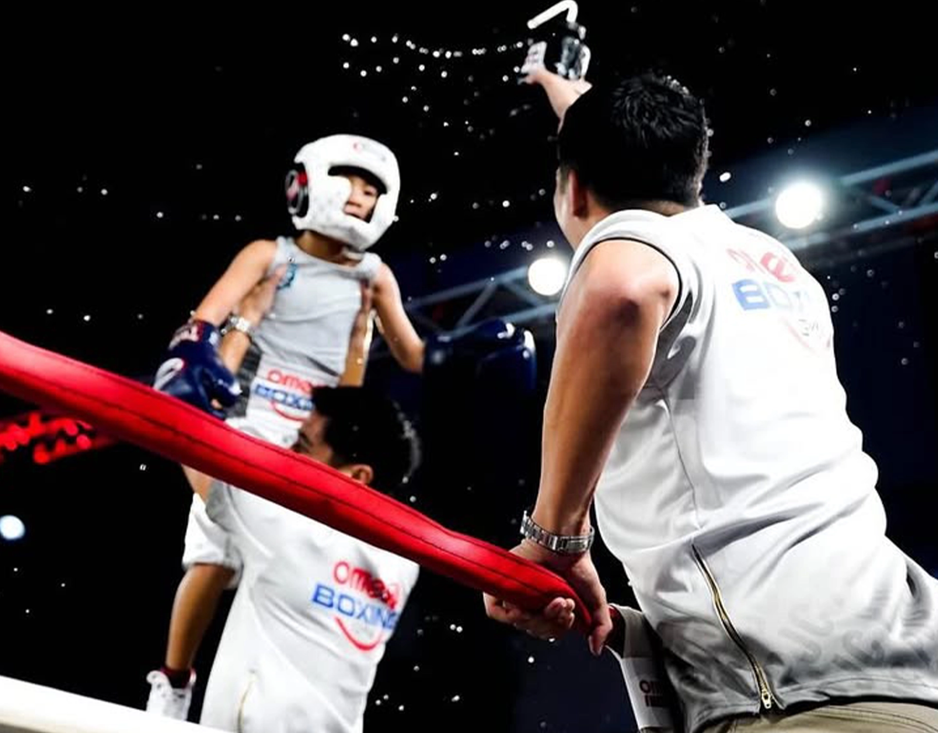 Pio Joaquin recently participated in a boxing competition in Cebu, sponsored by a pain relief brand