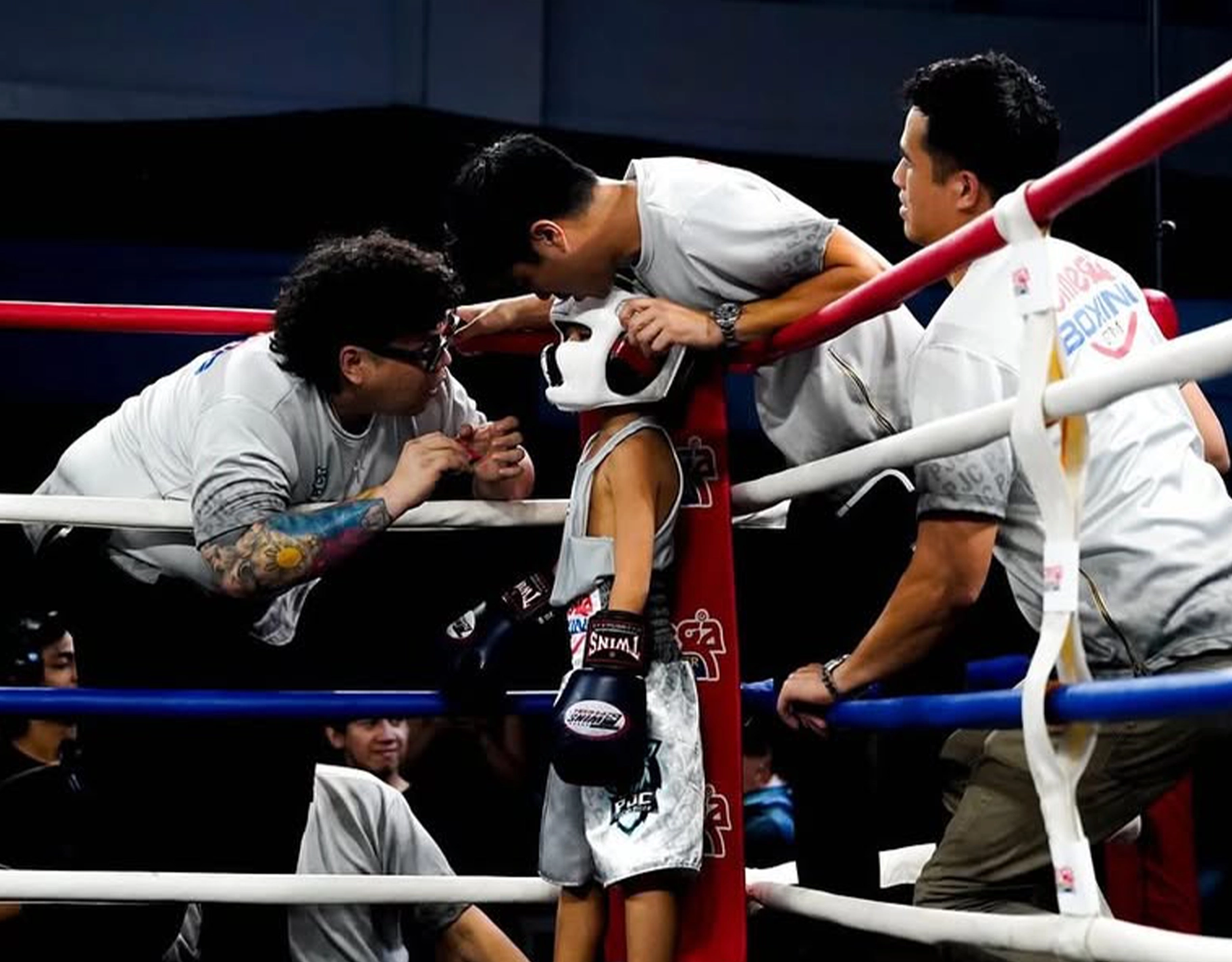 Pio Joaquin recently participated in a boxing competition in Cebu, sponsored by a pain relief brand