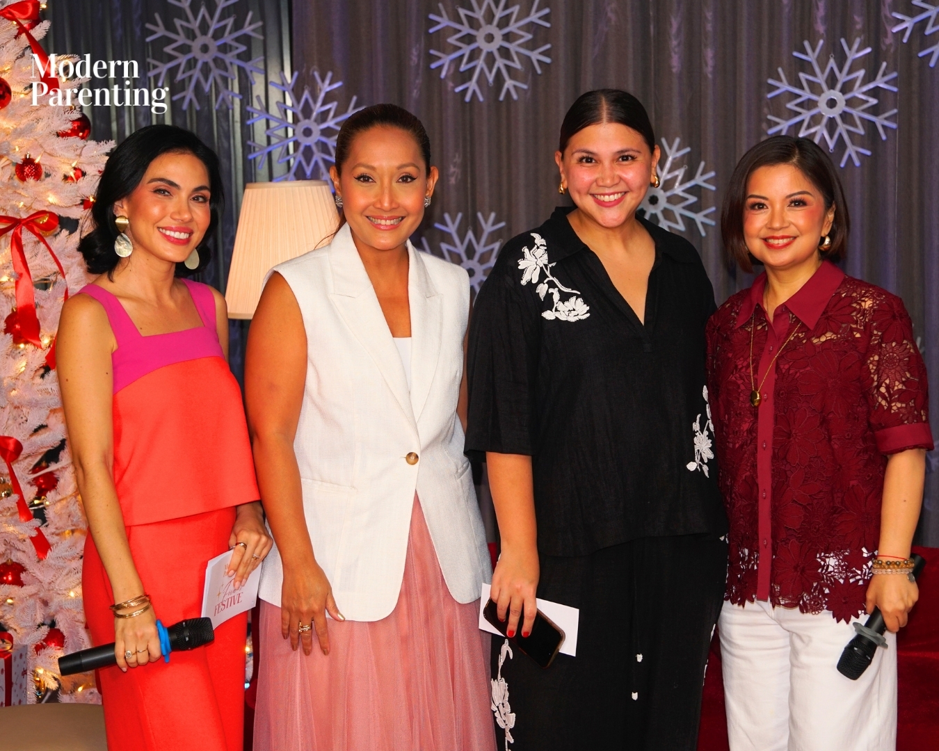 Winner of an Overnight Staycation at Sheraton Hotel, Breakfast for Two, Resorts Hotel 
L to R: Anne Gauthier, Mitch Suarez, Miel Coronel, Marga Tupaz