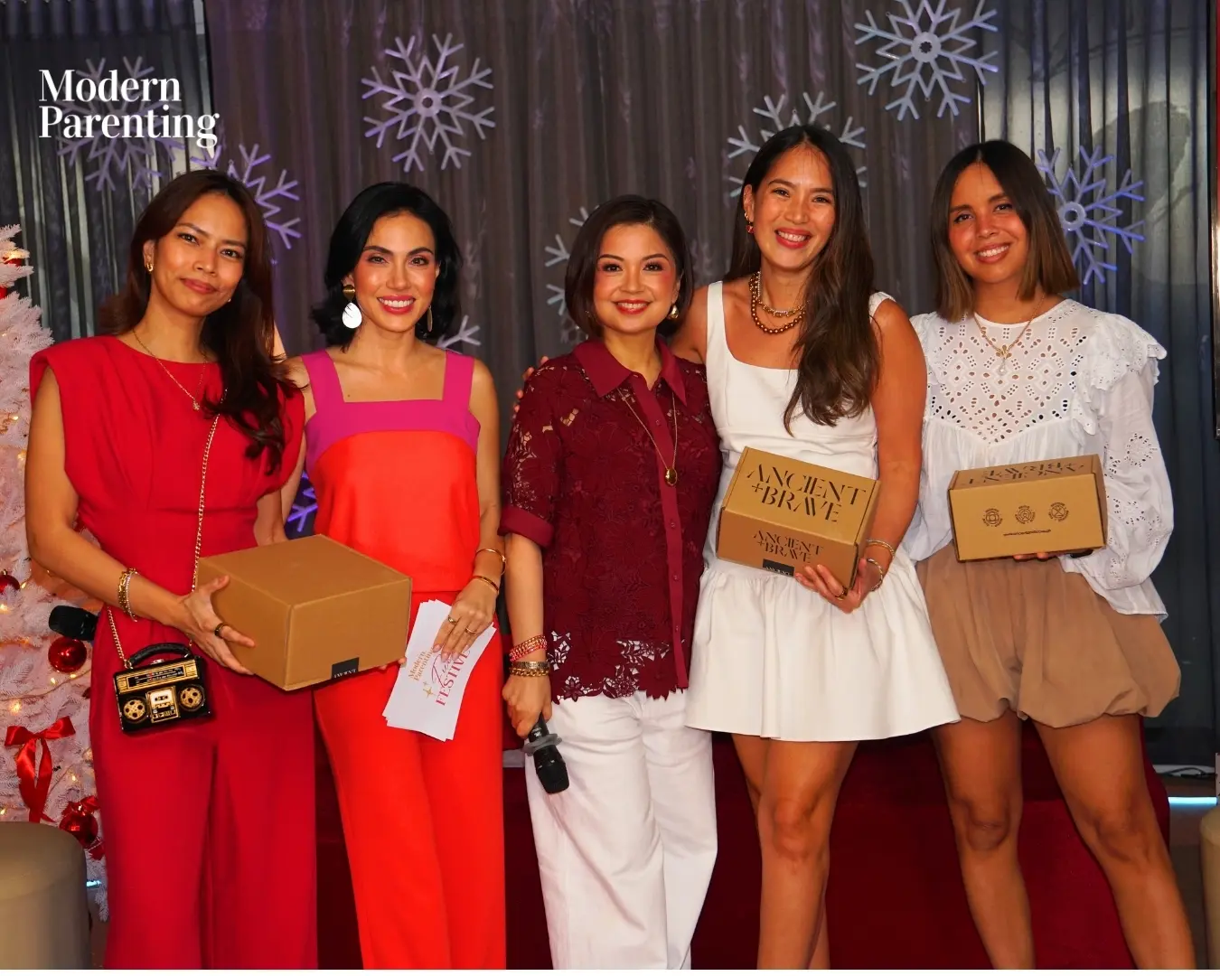 Winners of gift sets from Ancient and Brave
L to R: April Perreras, Anne Gauthier, Marga Tupaz, Aliza Apostol Goco, Sam Valenciano