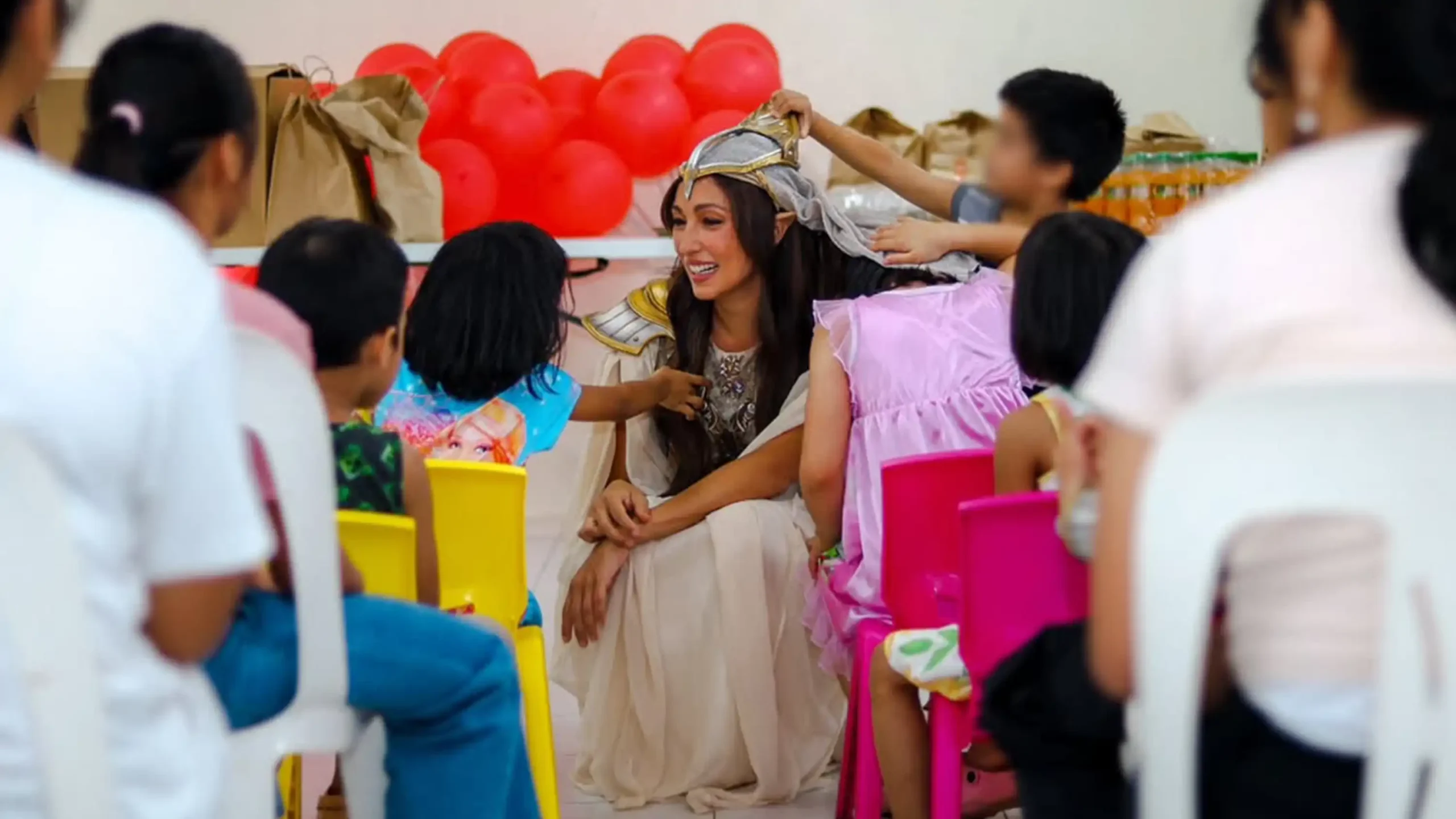 Solenn Heussaff Dresses as Encantadia’s Cassiopeia to Surprise Kids at Cribs Foundation