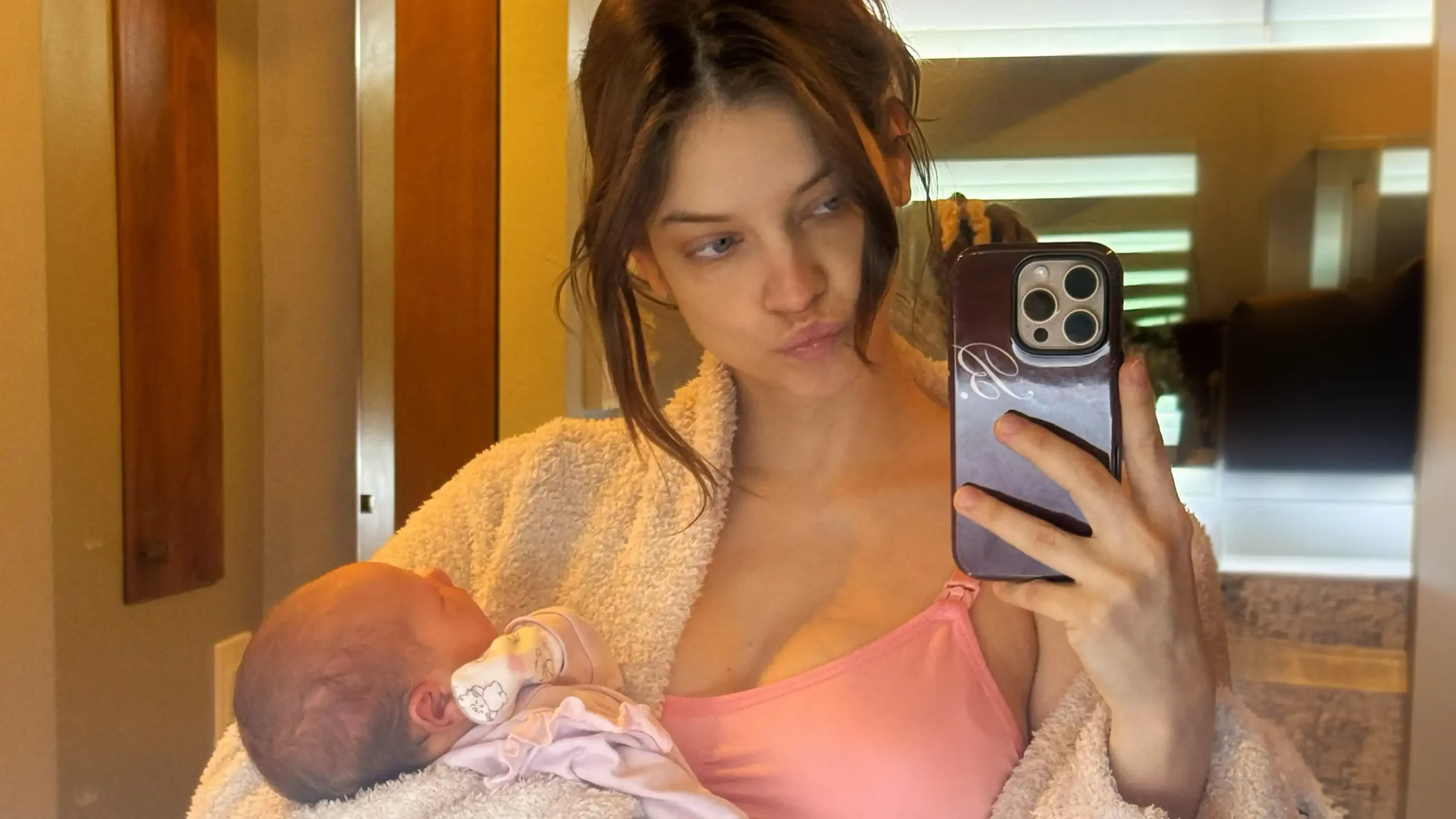 Barbara Palvin Has A Message For Mamas Going Through Postpartum